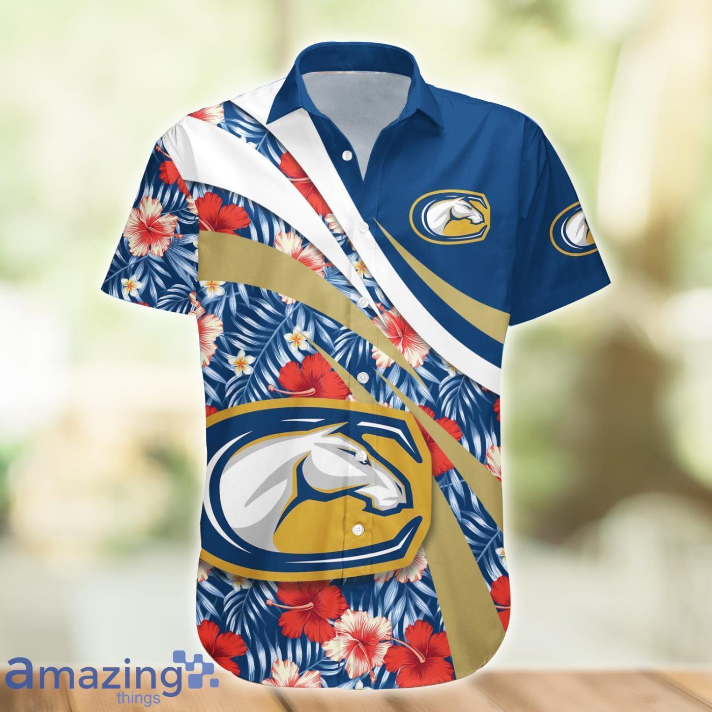 UC Davis Aggies NCAA Hibiscus Flower Pattern Aloha Hawaiian Shirt Product Photo 1 UC Davis Aggies NCAA Hibiscus Flower Pattern Aloha Hawaiian Shirt Product Photo 1