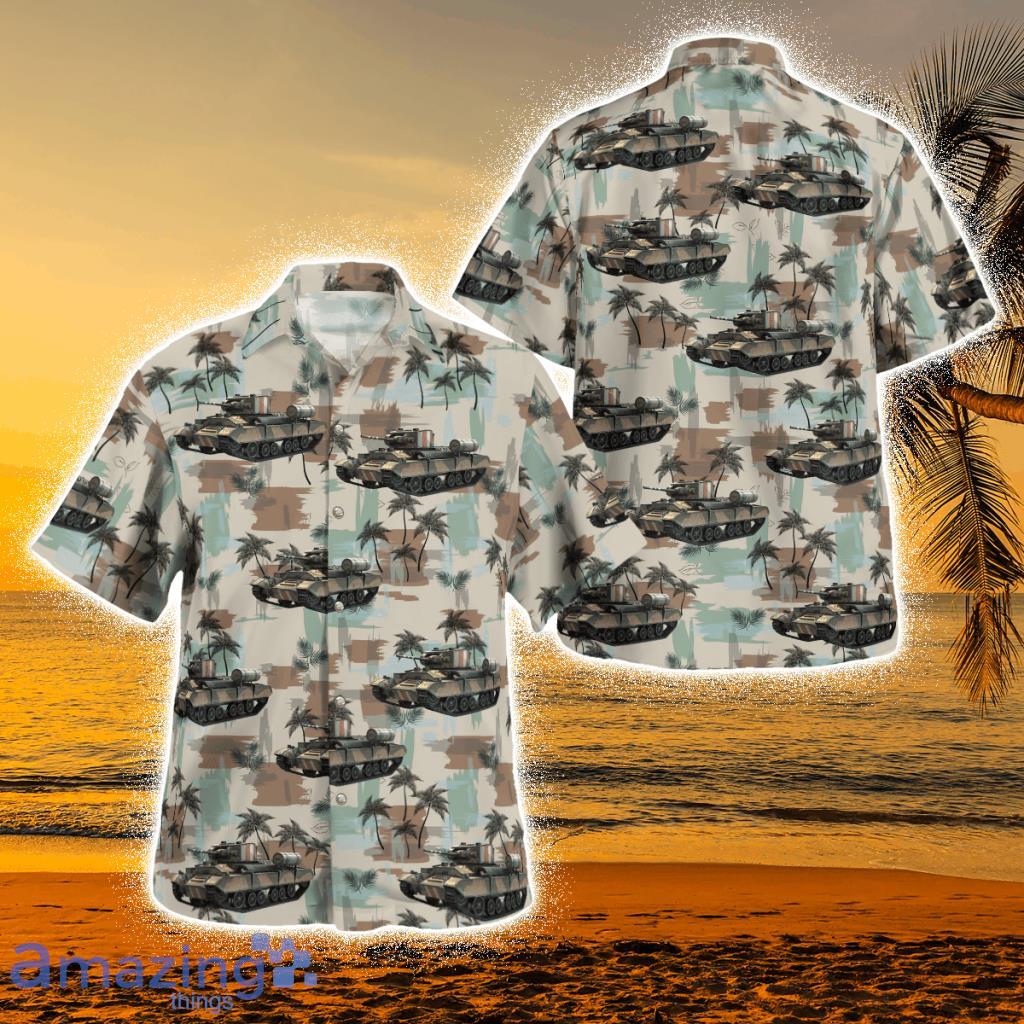 United Kingdom, British Army Valentine Mk Iii Infantry Tank Tropical Hawaiian Shirt Product Photo 1