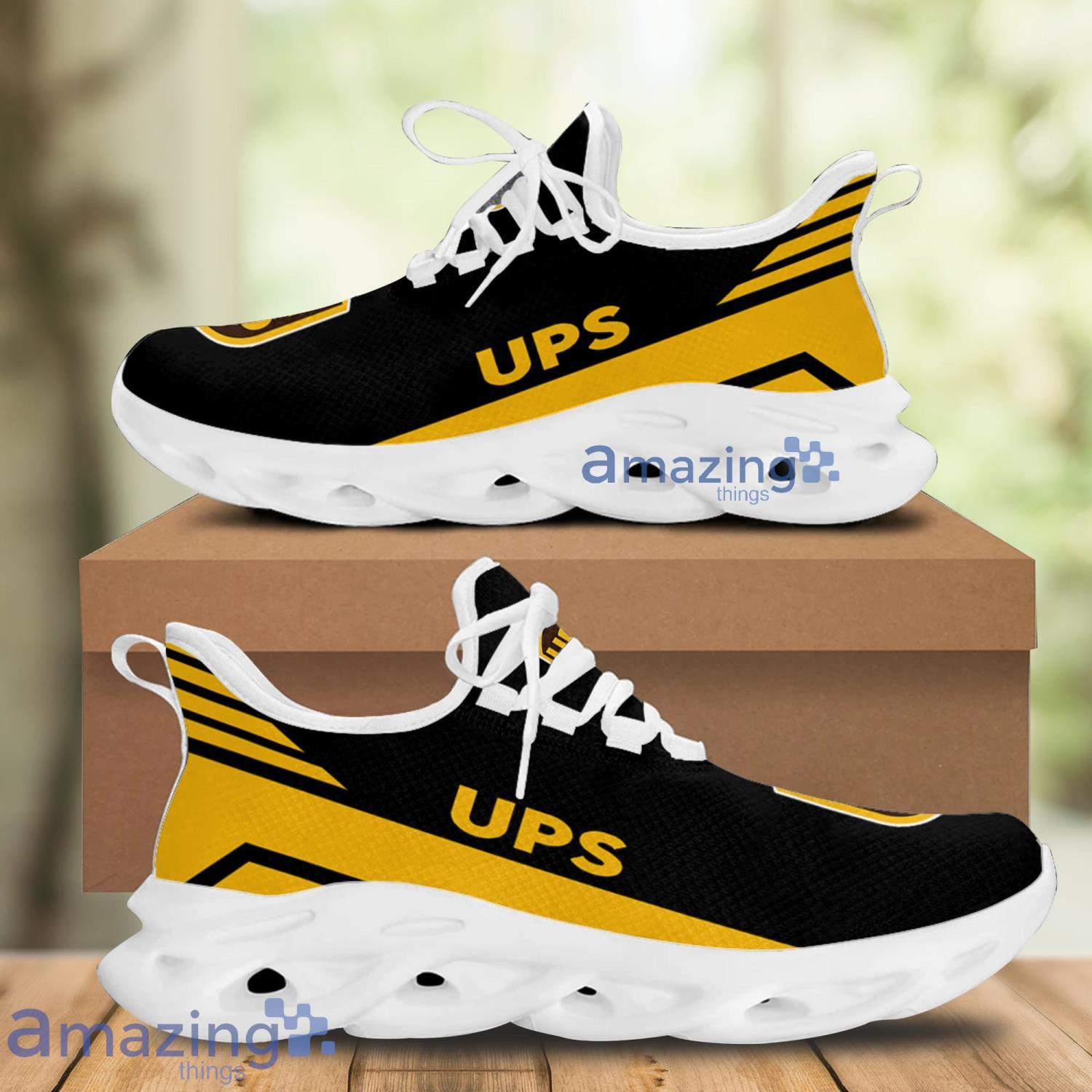 Ups Black Yellow Max Soul Shoes Walking Sneakers For Men And Women image Ups Black Yellow Max Soul Shoes Walking Sneakers For Men And Women Product Photo 2