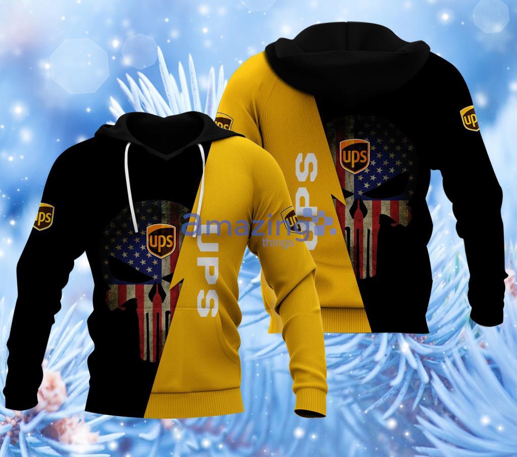 Ups Logo Skull 3D Hoodie All Over Print Gift For Fans Product Photo 1