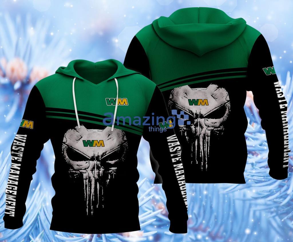 Waste Management Logo Skull 3D Hoodie All Over Print Gift For Fans Product Photo 1 Waste Management Logo Skull 3D Hoodie All Over Print Gift For Fans Product Photo 1