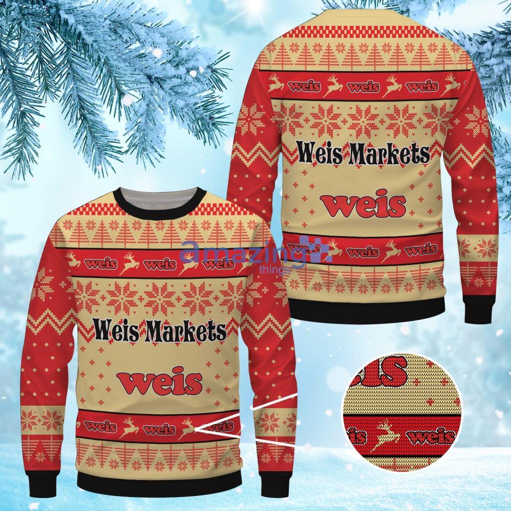 Weis Markets Christmas Ugly Sweater 3D Gift For Men And Women Product Photo 1 Weis Markets Christmas Ugly Sweater 3D Gift For Men And Women Product Photo 1