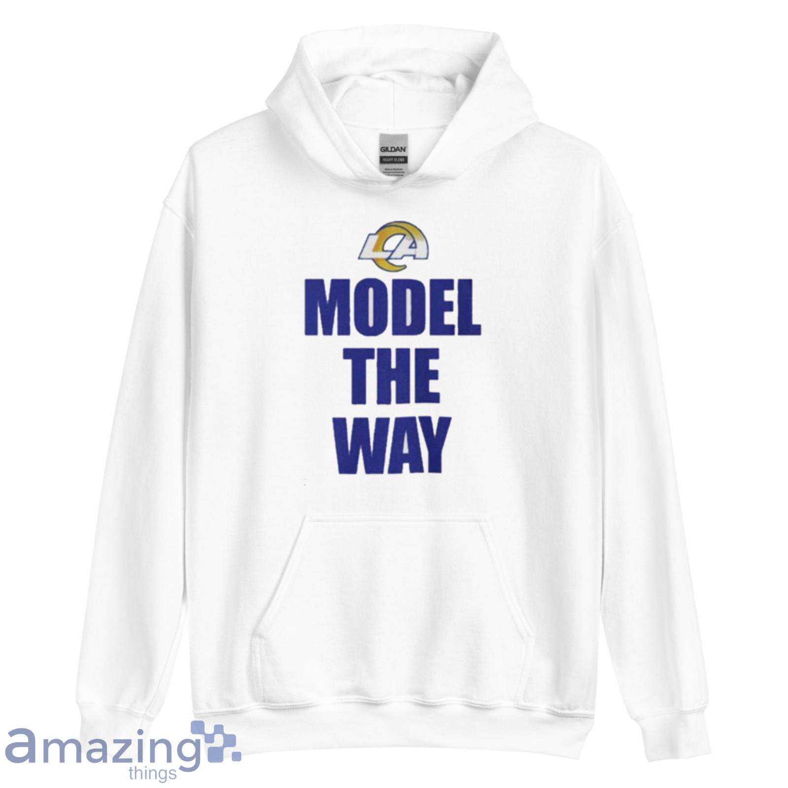 2023 Model The Way Los Angeles Rams Shirt image 2023 Model The Way Los Angeles Rams Shirt - Unisex Heavy Blend Hooded Sweatshirt