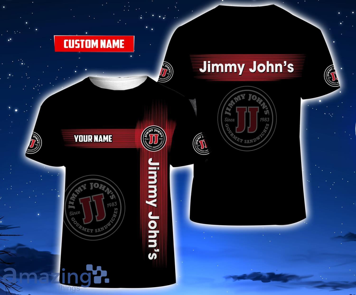 3D All Over Printed Jimmy John's 3D T-Shirt For Men And Women Cute Gift Custom Name Product Photo 1