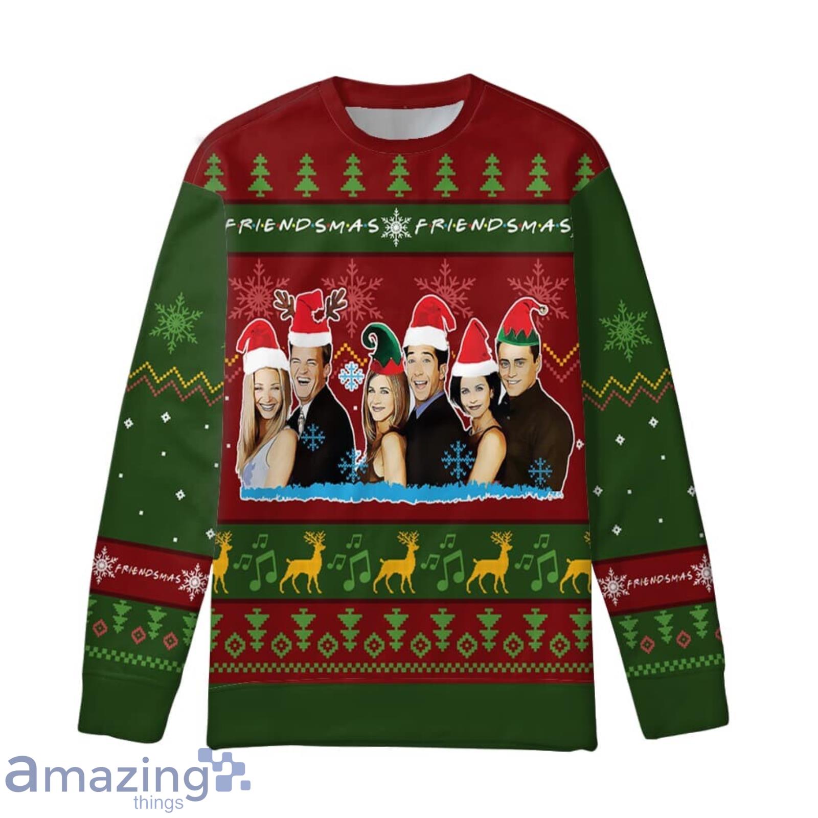 3D Print Friends Ugly Christmas Sweater Christmas Gift For Men And Women Product Photo 1
