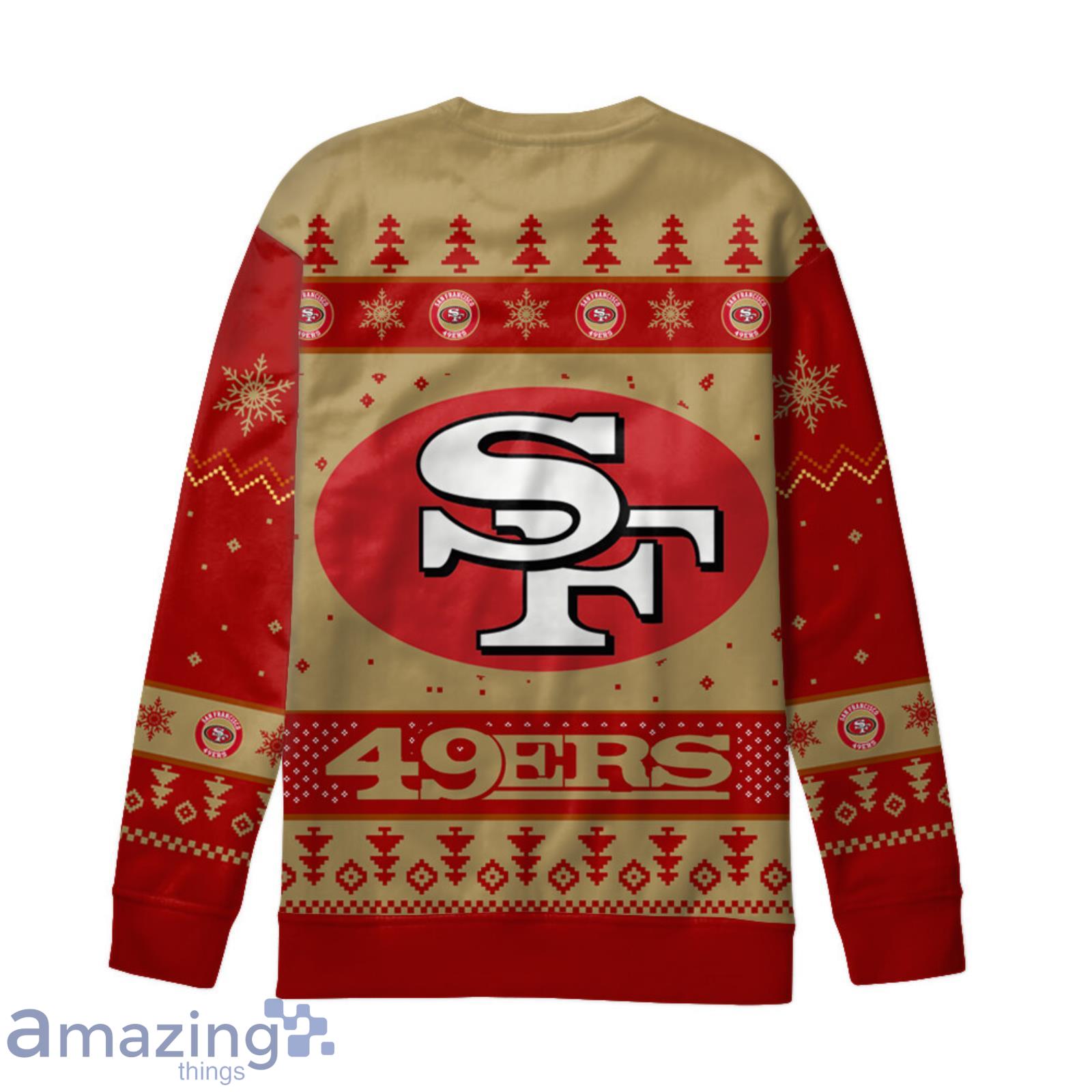 3D Print San Francisco 49ers Sweater NFL Football Fans Ugly Christmas  Sweater Christmas Gift For Men And Women