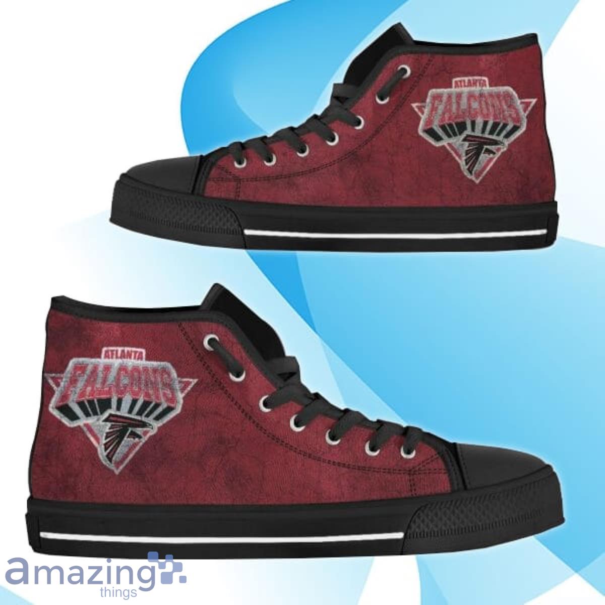 3D Simple Logo Atlanta Falcons NFL Custom High Top Canvas Shoes Best Gift Product Photo 1