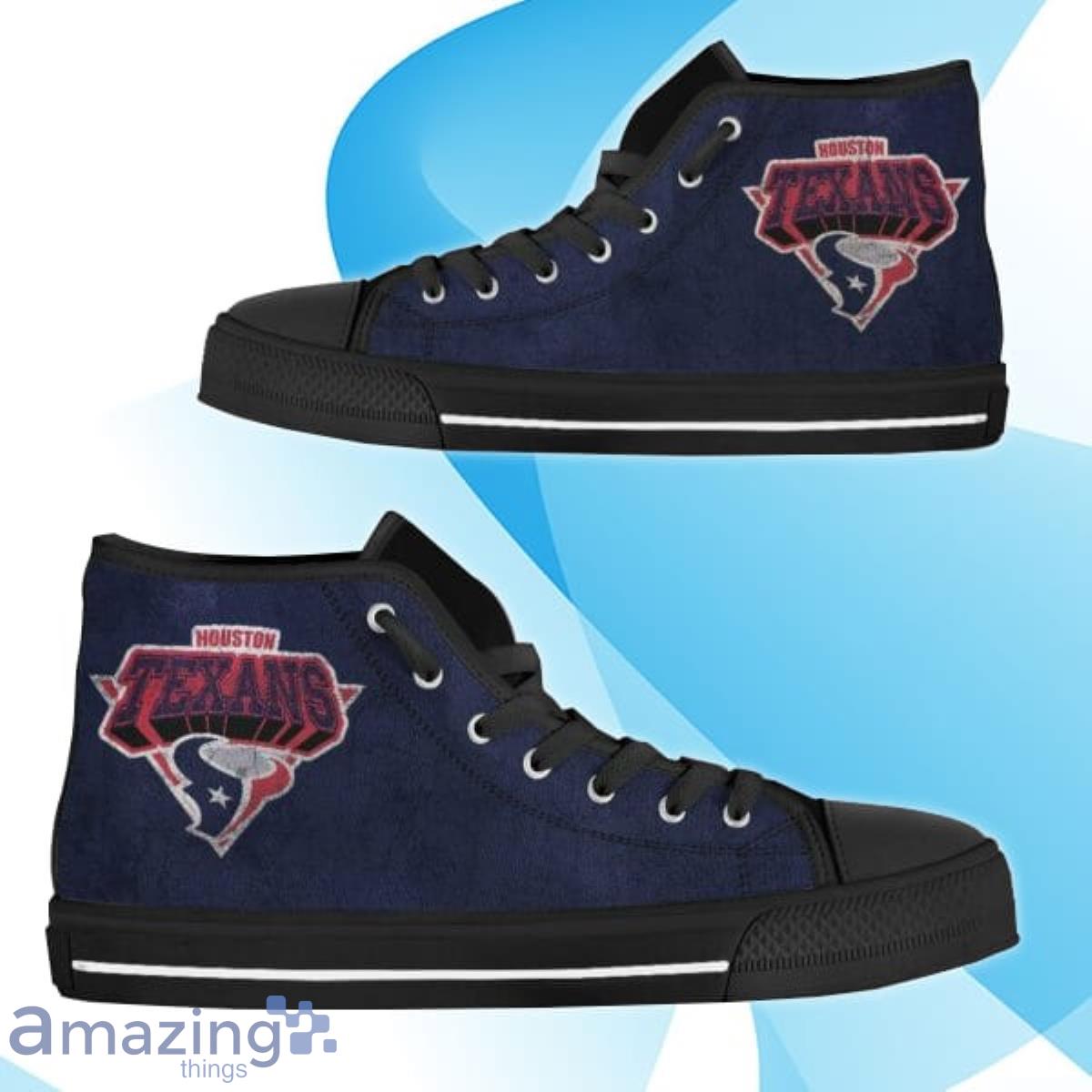 3D Simple Logo Houston Texans NFL Custom High Top Canvas Shoes Best Gift Product Photo 1