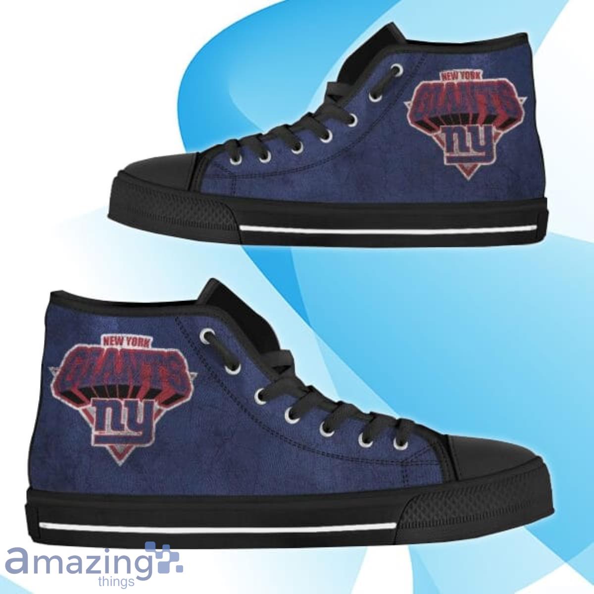 3D Simple Logo New York Giants NFL Custom High Top Canvas Shoes Best Gift Product Photo 1