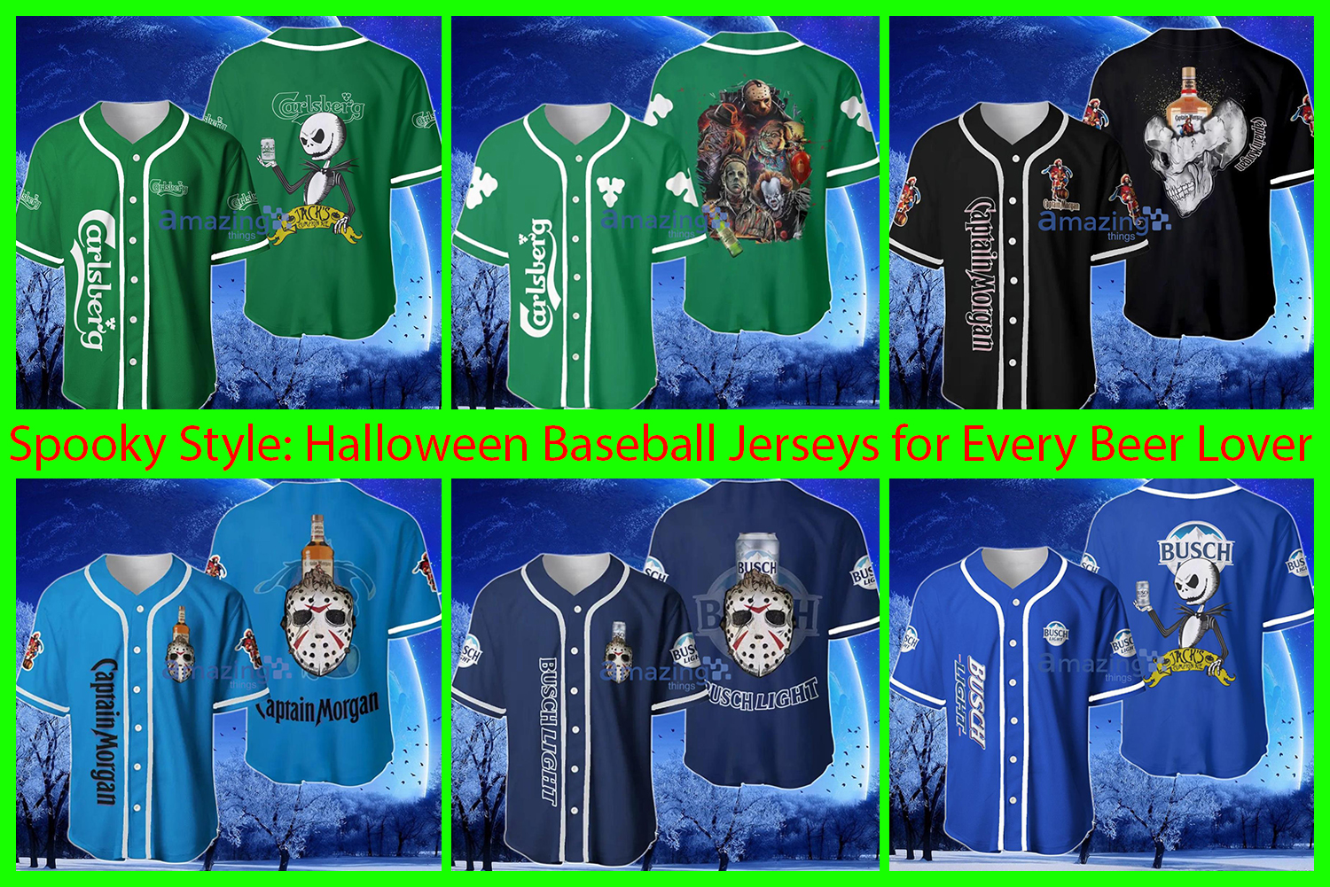 Don Julio Horror Halloween Baseball Jersey