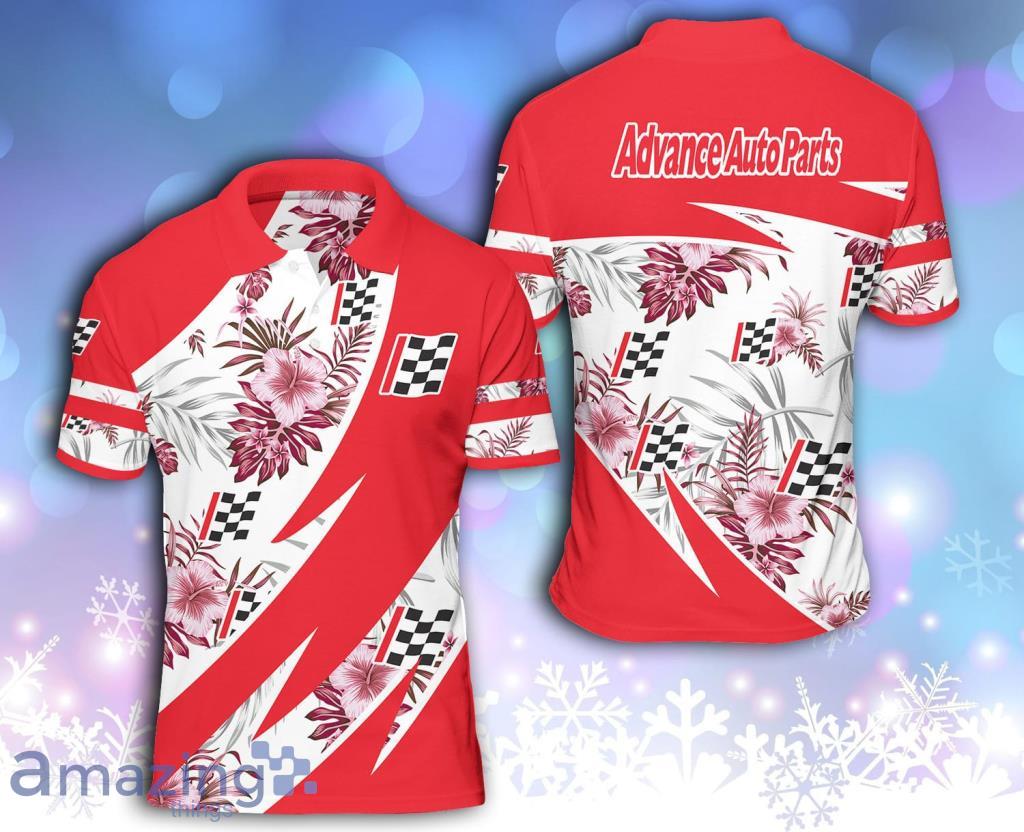 Advance Auto Parts Tropical Flower Polo Shirt Gift For Big Fans Product Photo 1