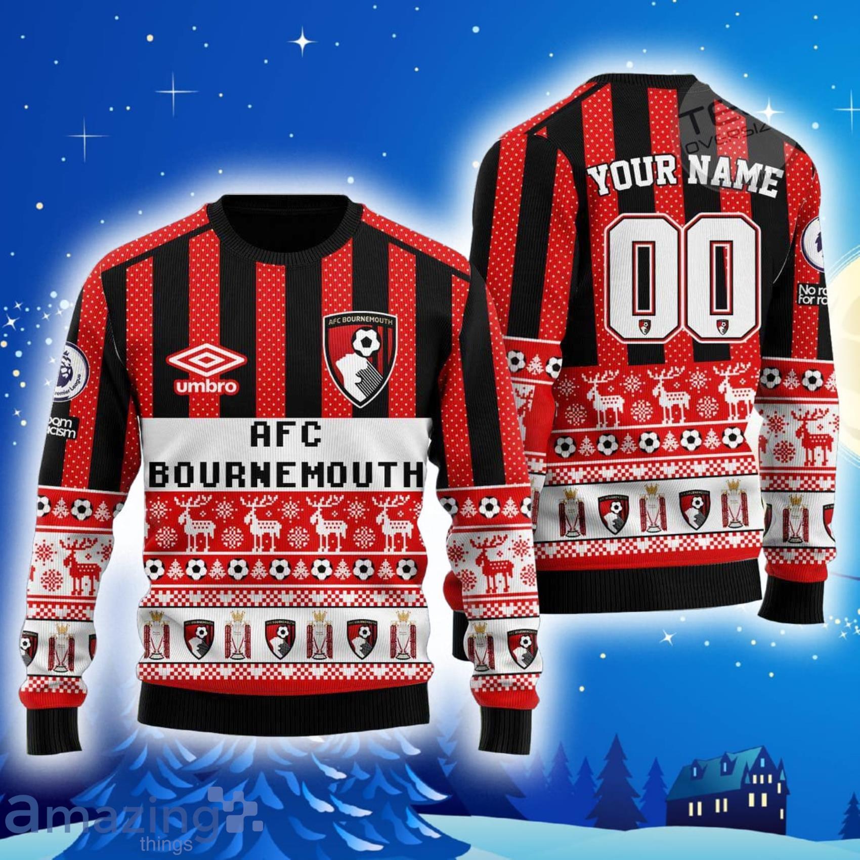 AFC Bournemouth Ugly All Over Print Christmas Knitting Ugly Sweater