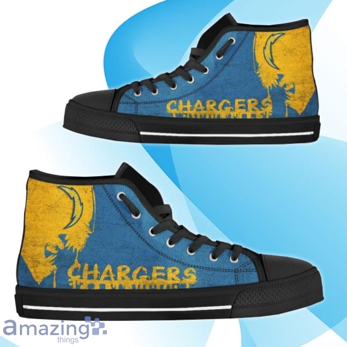 Alien Movie Los Angeles Chargers NFL Custom High Top Canvas Shoes Best Gift Product Photo 1
