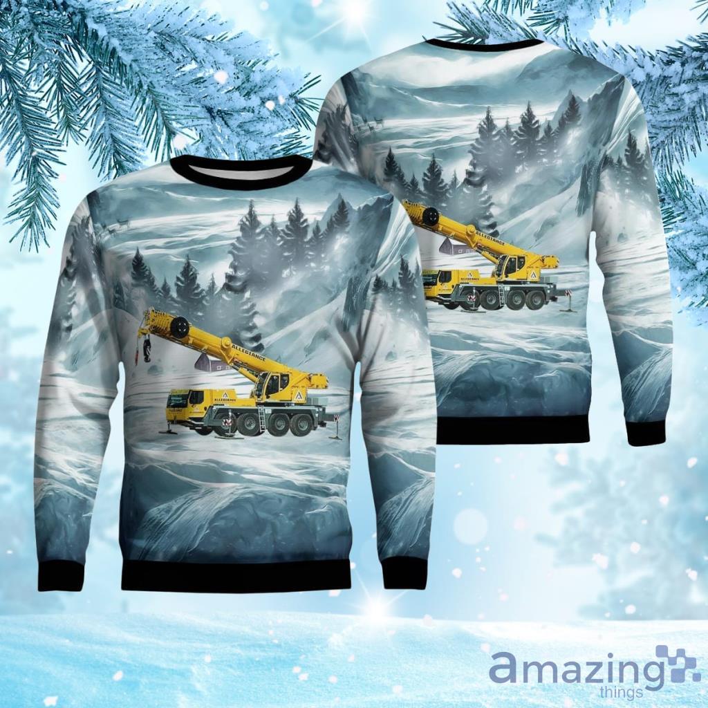 Allegiance Crane & Equipment AOP Christmas Ugly Sweater 3D Product Photo 1