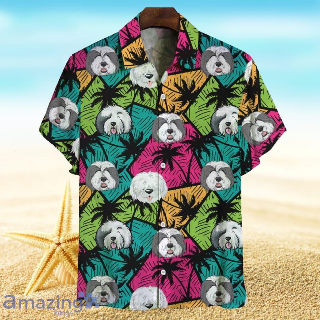 Aloha Hawaiian Old English Sheepdog Shirt Gift For Dog Lovers Product Photo 1