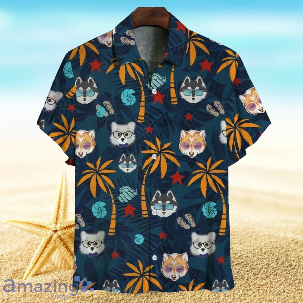 Aloha Hawaiian Pomsky Shirt Tropical Lover Xmas Gift Product Photo 1 Aloha Hawaiian Pomsky Shirt Tropical Lover Xmas Gift Product Photo 1