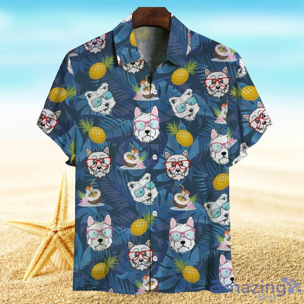 Aloha Hawaiian West Highland White Terrier Shirt Tropical Lover Xmas Gift Product Photo 1