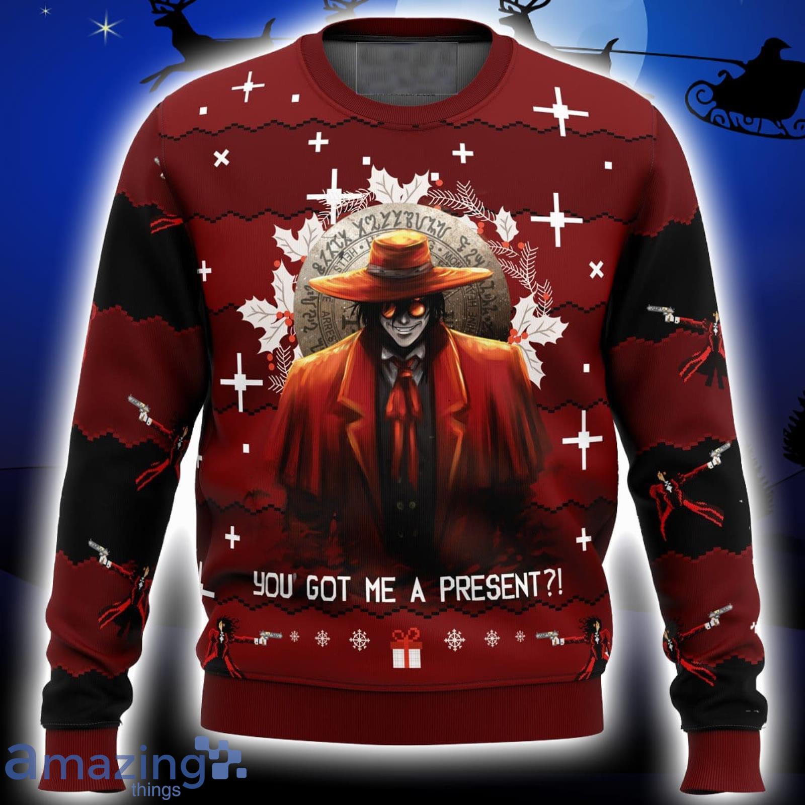 Alucard Hellsing Ugly Christmas Sweater