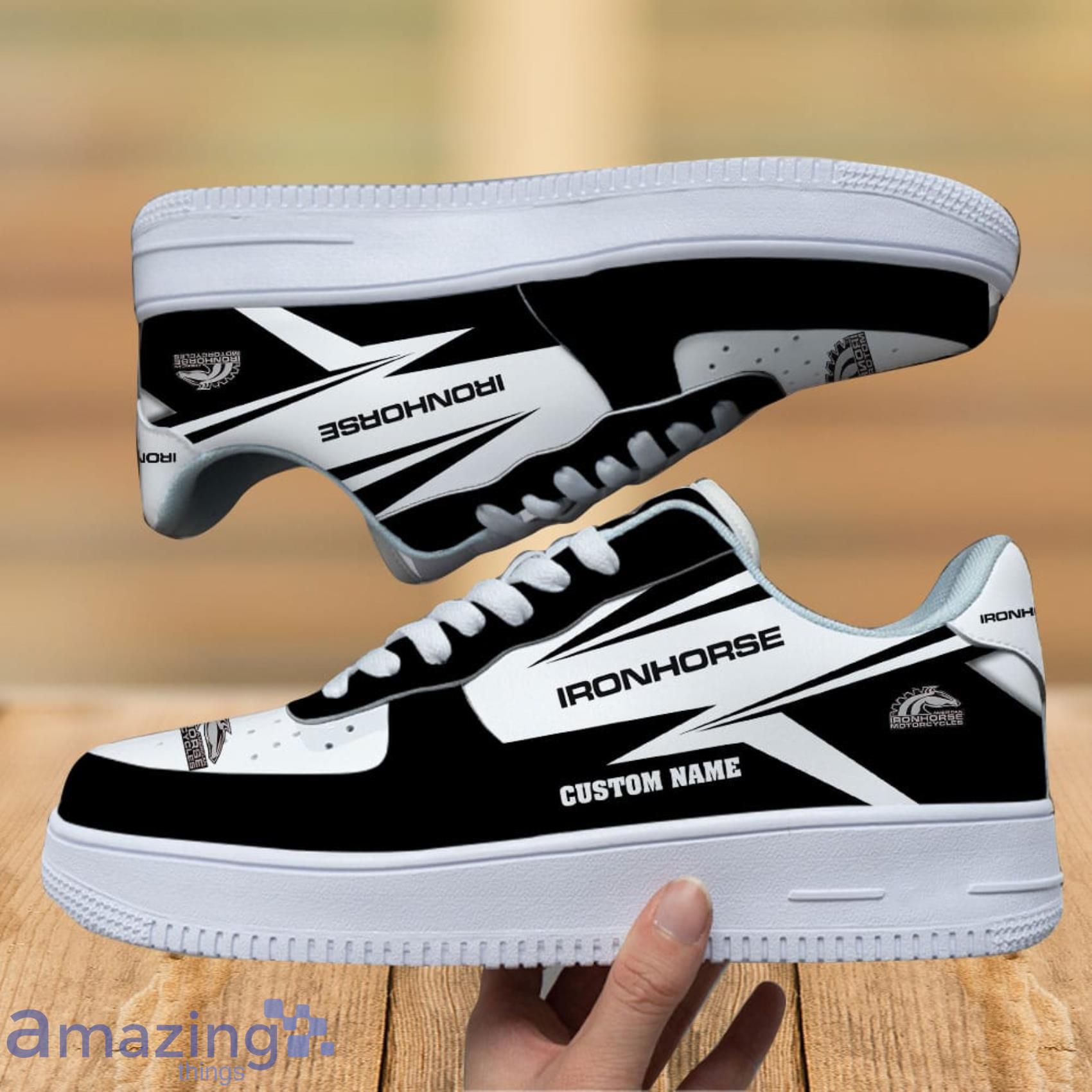 American Ironhorse Custom Name Any Logo Or Car Air Force Shoes Gift For Men And Women image American Ironhorse Custom Name Any Logo Or Car Air Force Shoes Gift For Men And Women Product Photo 5
