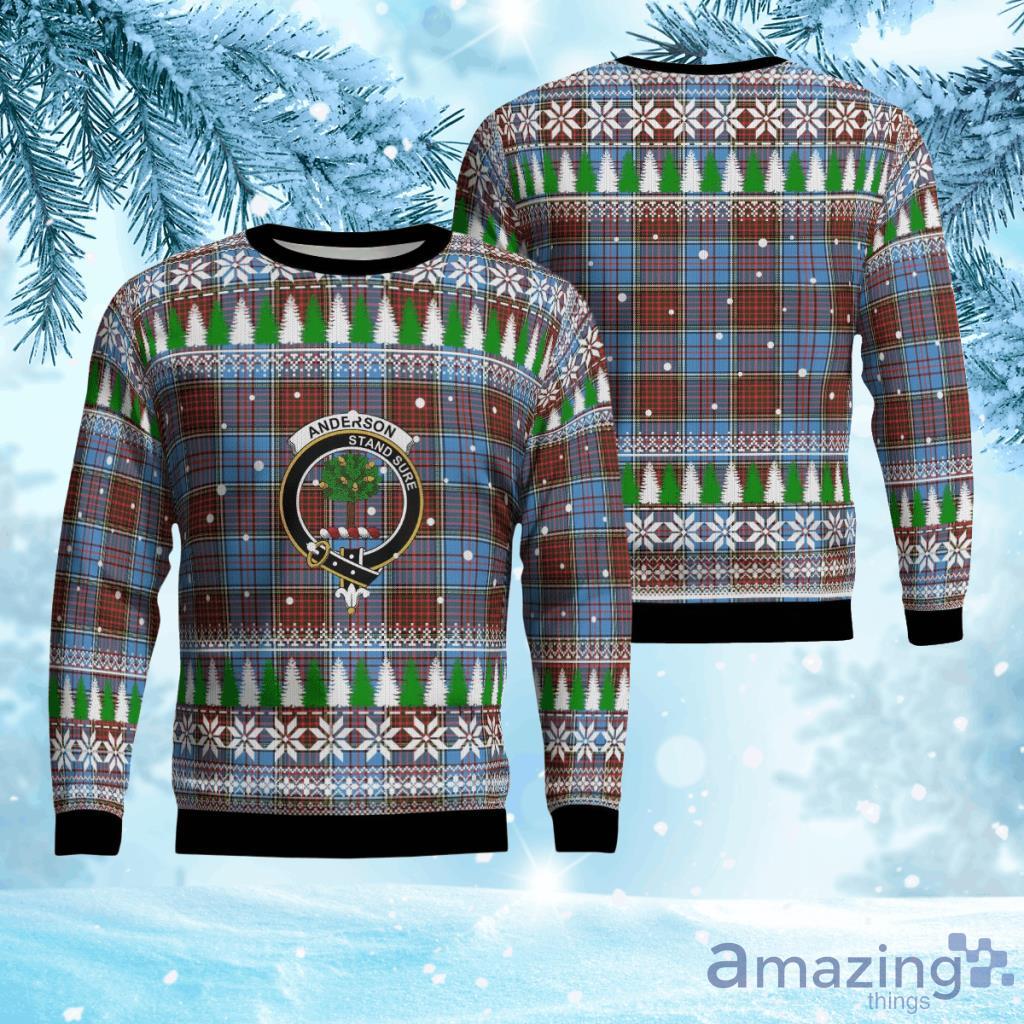 Anderson Modern Crest Tartan Christmas Ugly Sweater 3D Gift For Men And Women Product Photo 1