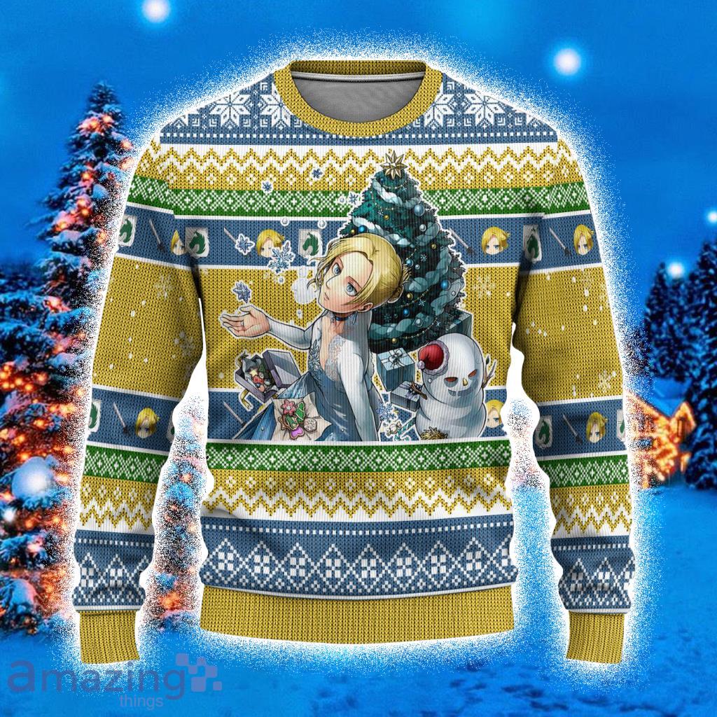 Annie Leonhart Attack On Titan Anime Ugly Christmas Sweater 3D Gift For Men And Women Xmas Gift Product Photo 1