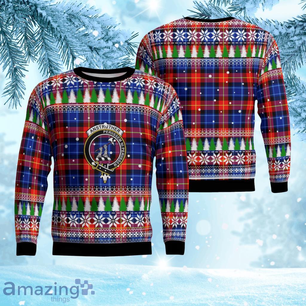Anstruther Crest Tartan Christmas Ugly Sweater 3D Gift For Men And Women Product Photo 1