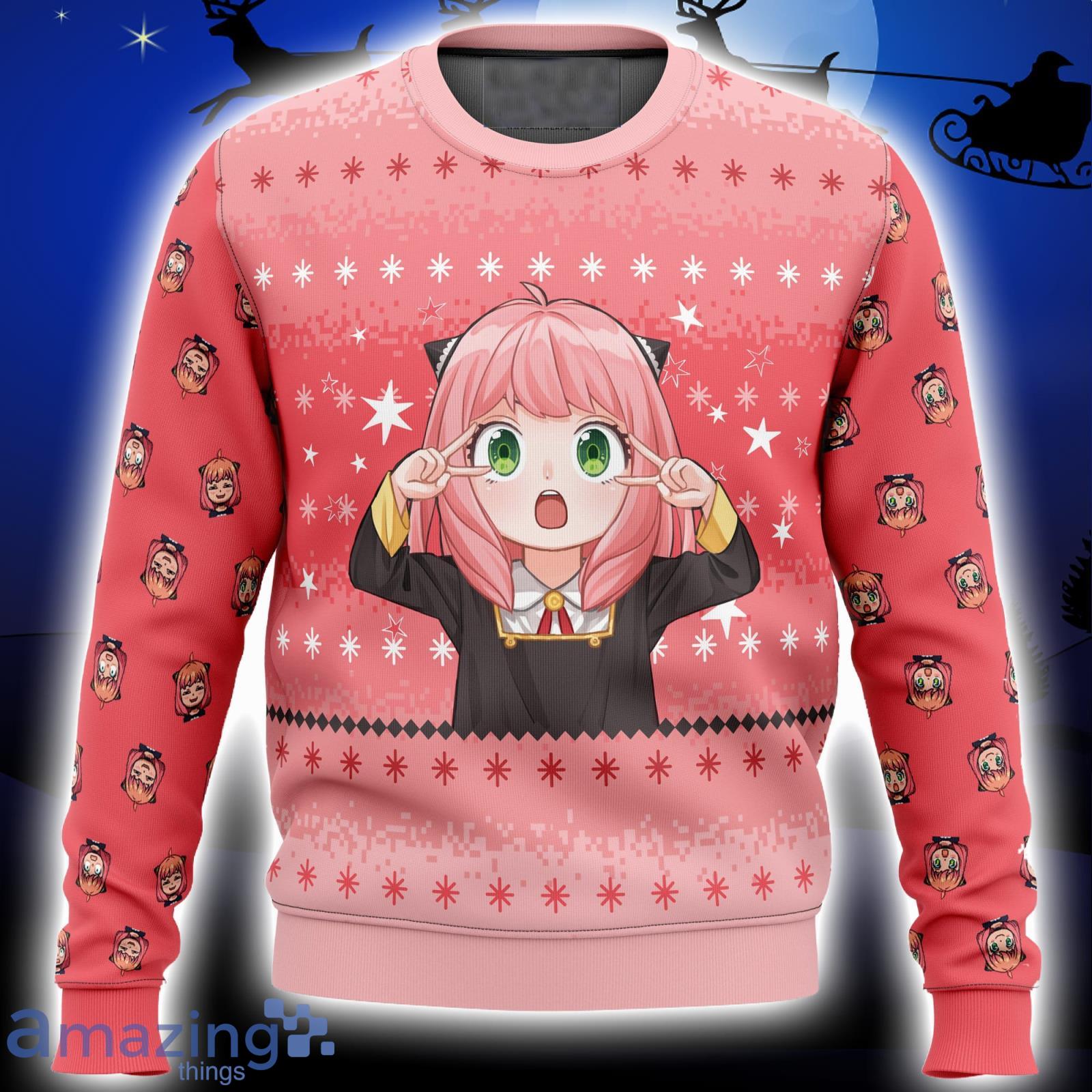 Anya Spy x Family Xmas Ugly Christmas Sweater Christmas Gift For Men And Women Product Photo 1