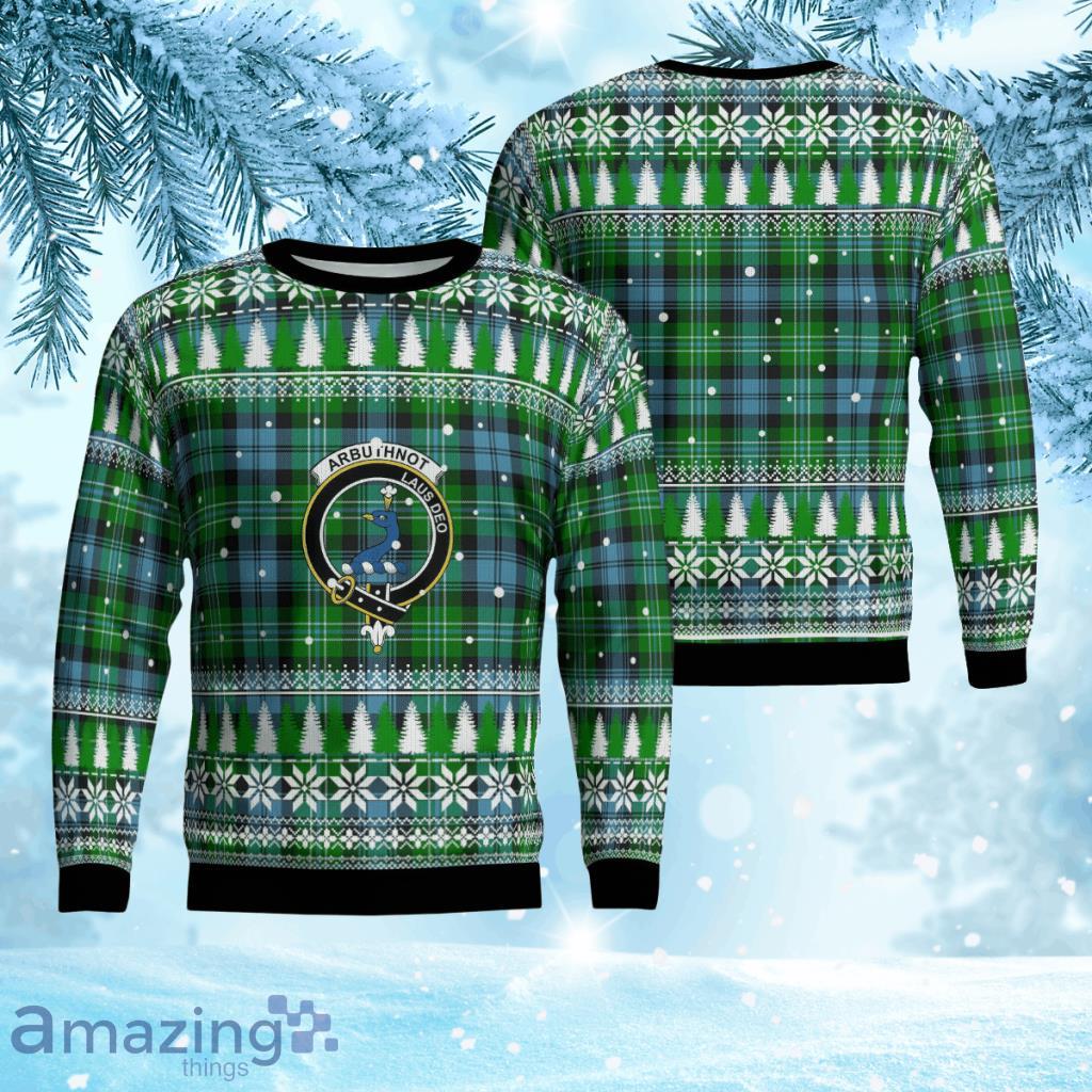Arbuthnot Ancient Crest Tartan Christmas Ugly Sweater 3D Gift For Men And Women Product Photo 1