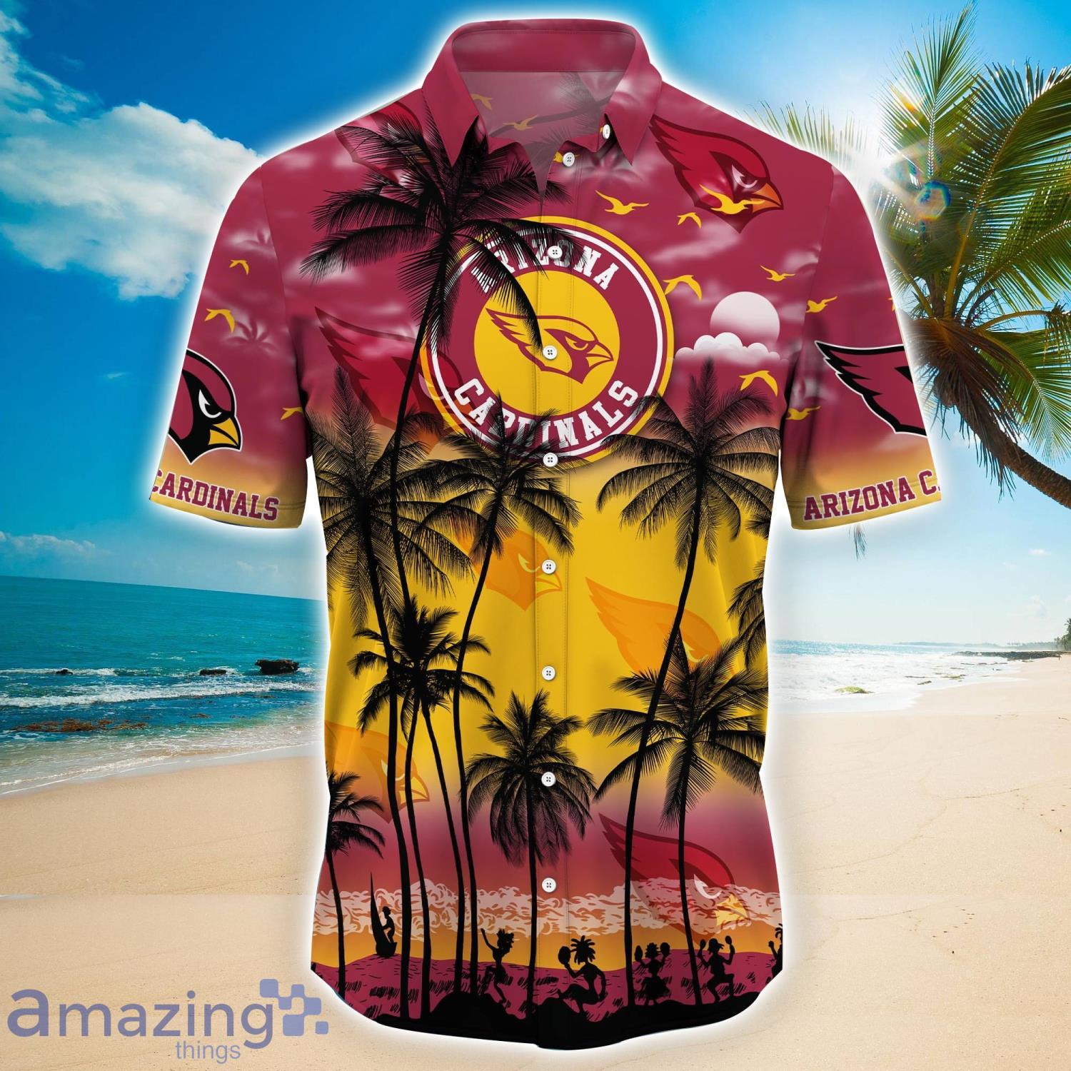 Arizona Cardinals All Over Print Logo And Coconut Trending Summer