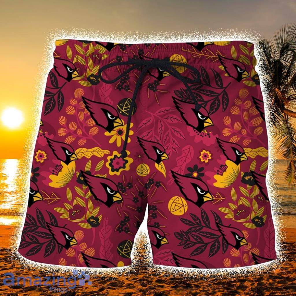 Arizona Cardinals Aloha Hawaiian Shorts Gift For Fans