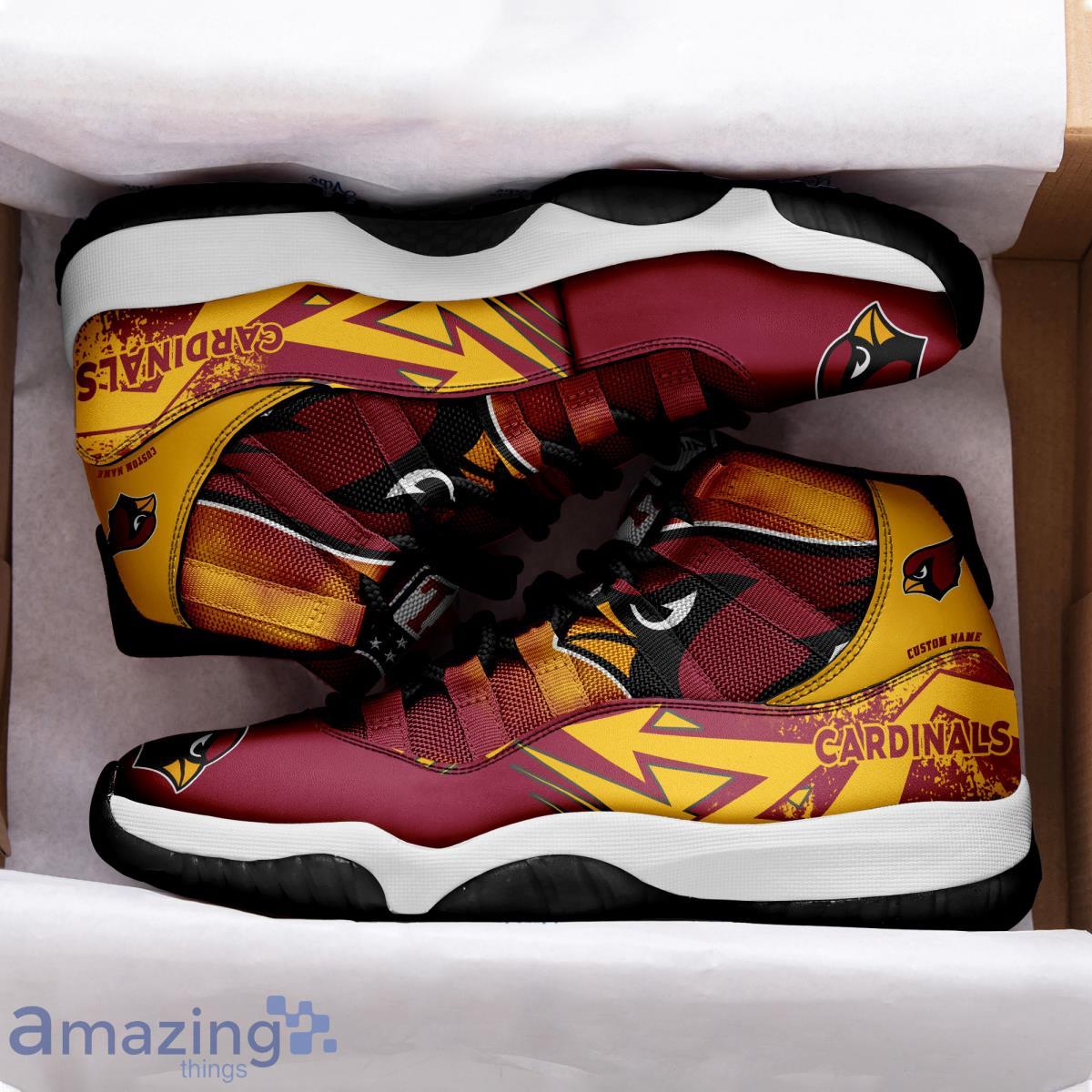 Arizona Cardinals Personalized Name NFL Air Jordan 4 Trending Sneaker  Special Gift For Fans