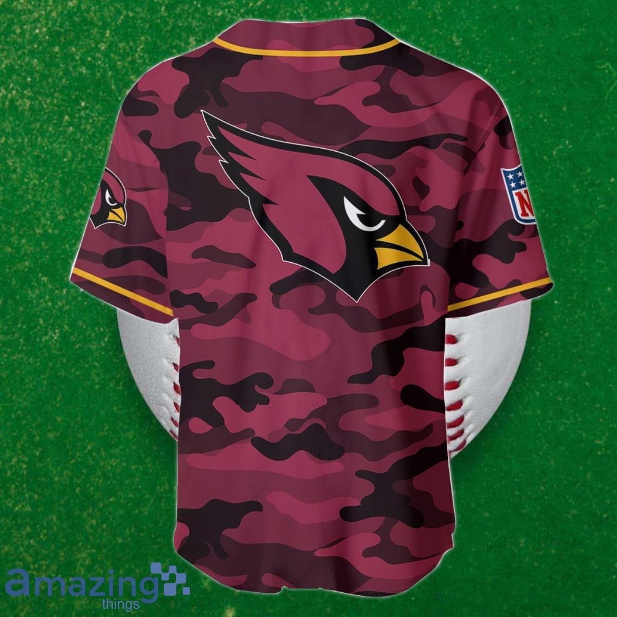 Arizona Cardinals Custom Name Baseball Jersey NFL Shirt Best Gift For Fans