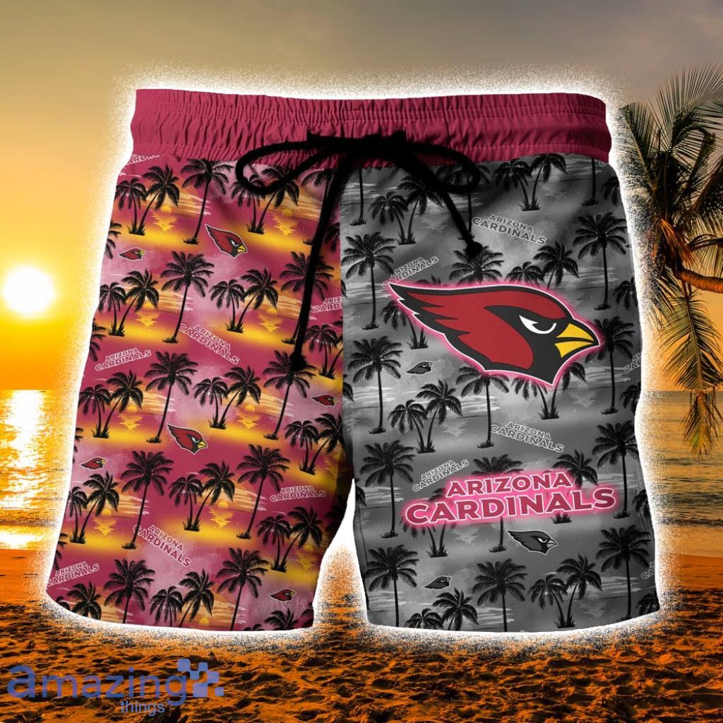 Arizona Cardinals Aloha Hawaiian Shorts Gift For Fans