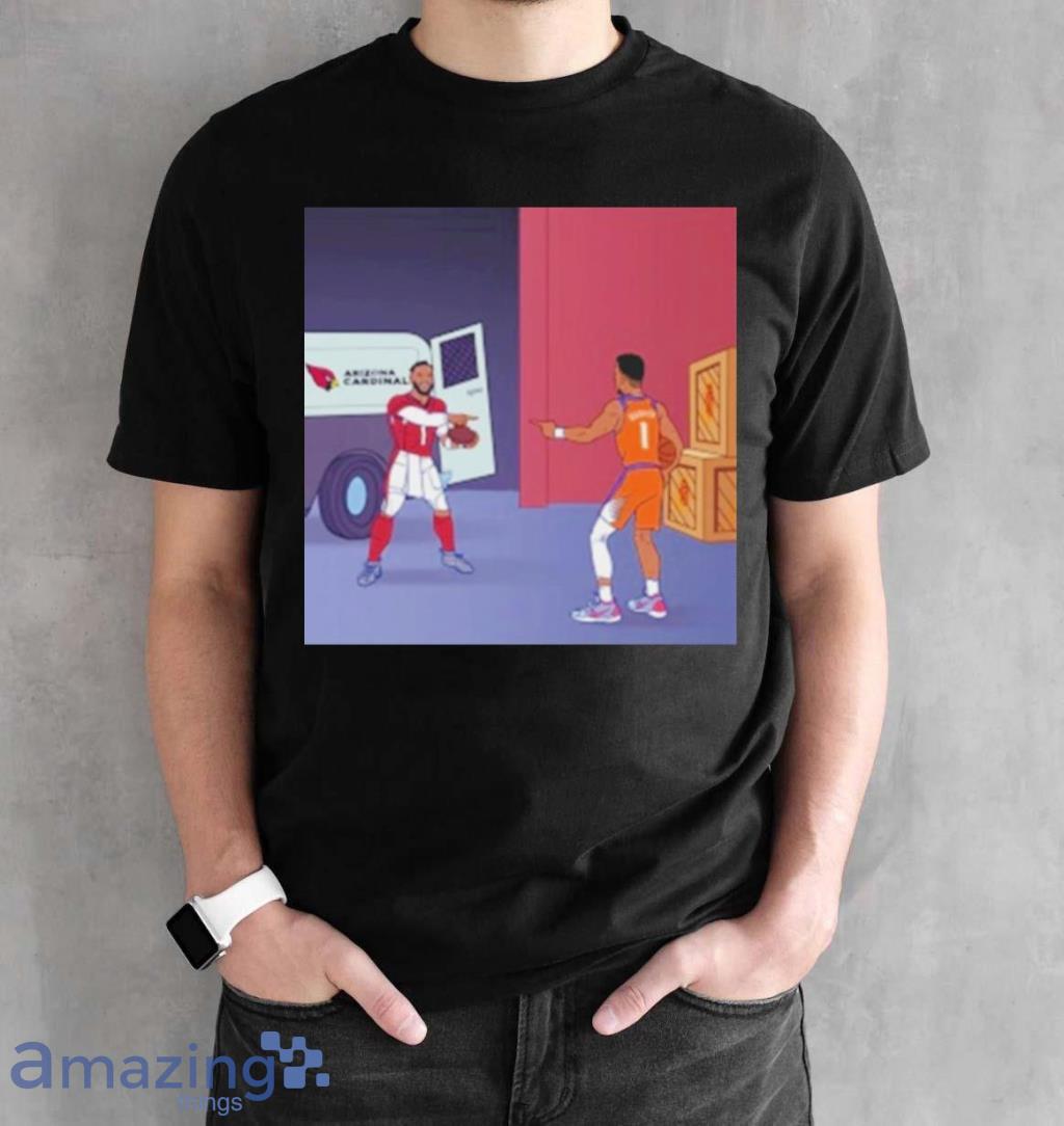 Arizona Cardinals K1 Shake Hands Dbook Staying In The Valley Shirt image Arizona Cardinals K1 Shake Hands Dbook Staying In The Valley Shirt Product Photo 2