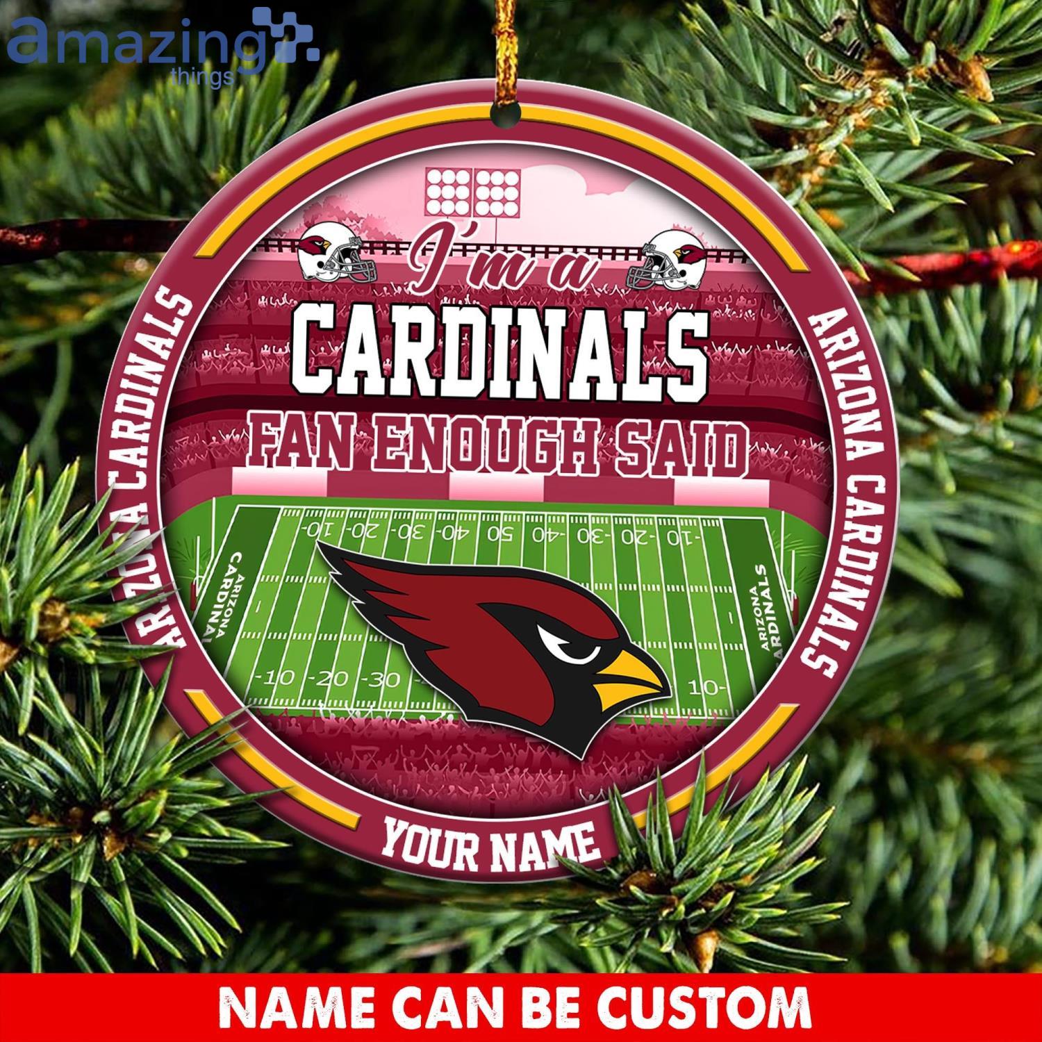Arizona Cardinals NFL Christmas Ornament Custom Name For Fans Product Photo 1