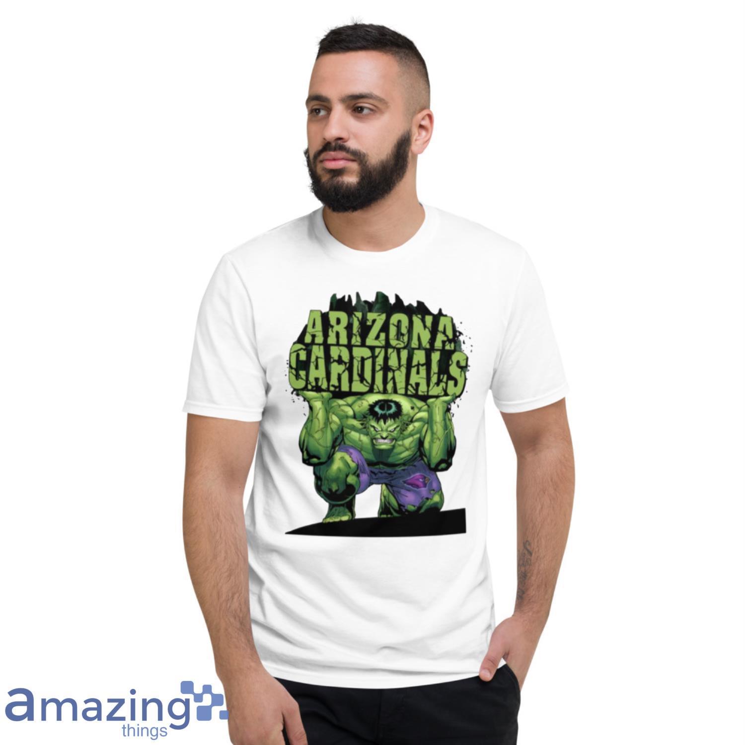 Arizona Cardinals NFL Football Incredible Hulk Marvel Avengers Sports T  Shirt