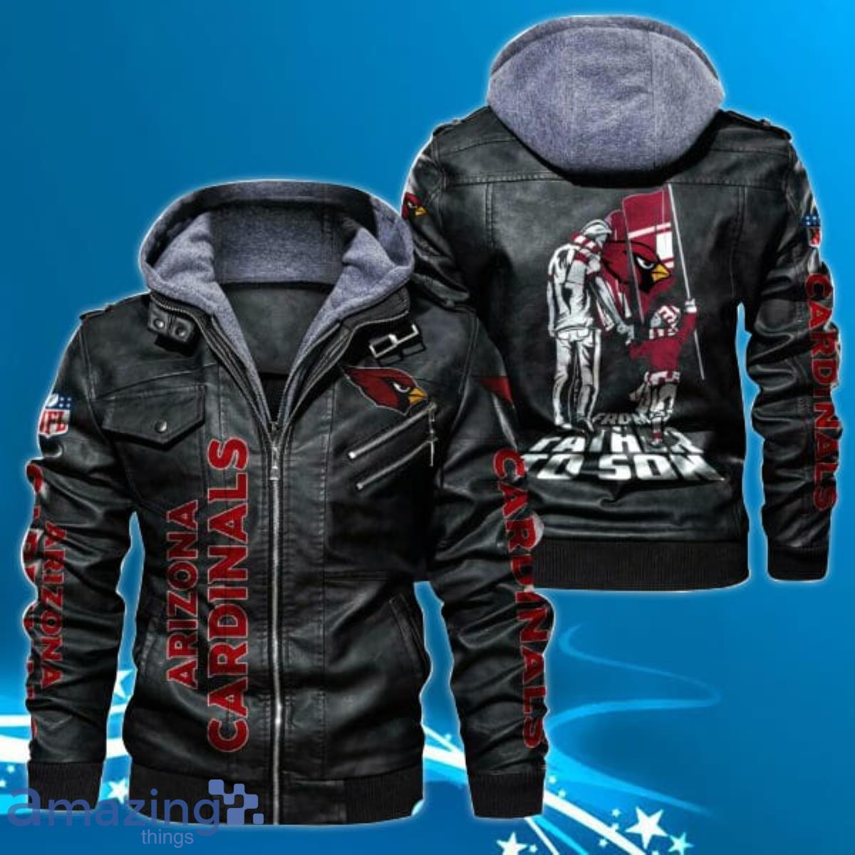 Arizona Cardinals NFL Leather Jacket Product Photo 1
