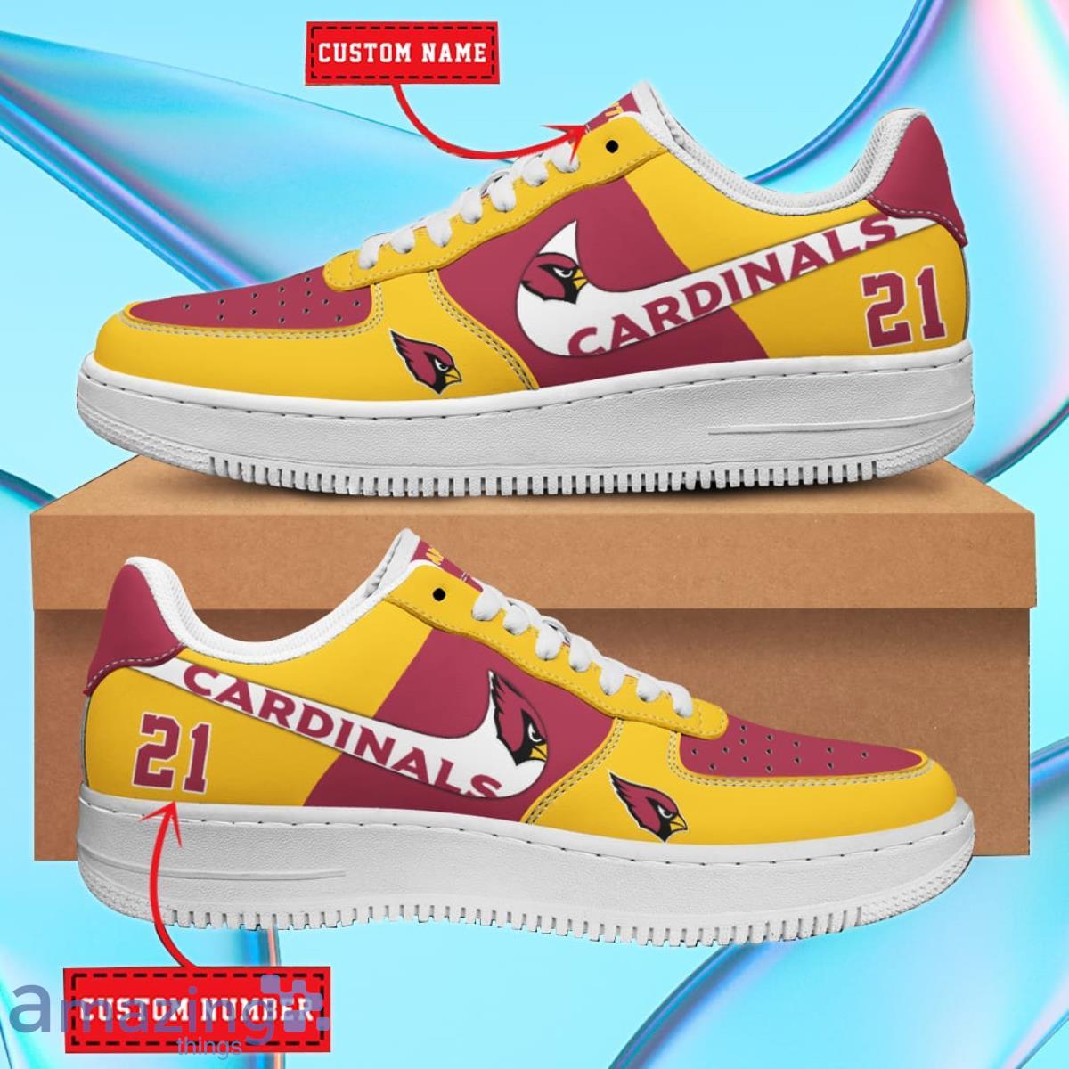 Arizona Cardinals NFL Personalized Premium Air Force Shoes Special Gift For Fans Product Photo 2