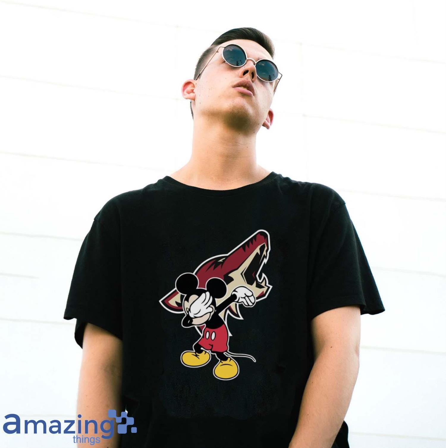 Arizona Coyotes NHL Hockey Dabbing Mickey Disney Sports T Shirt For Men And Women image Arizona Coyotes NHL Hockey Dabbing Mickey Disney Sports T Shirt For Men And Women - G500 Gildan T-Shirt