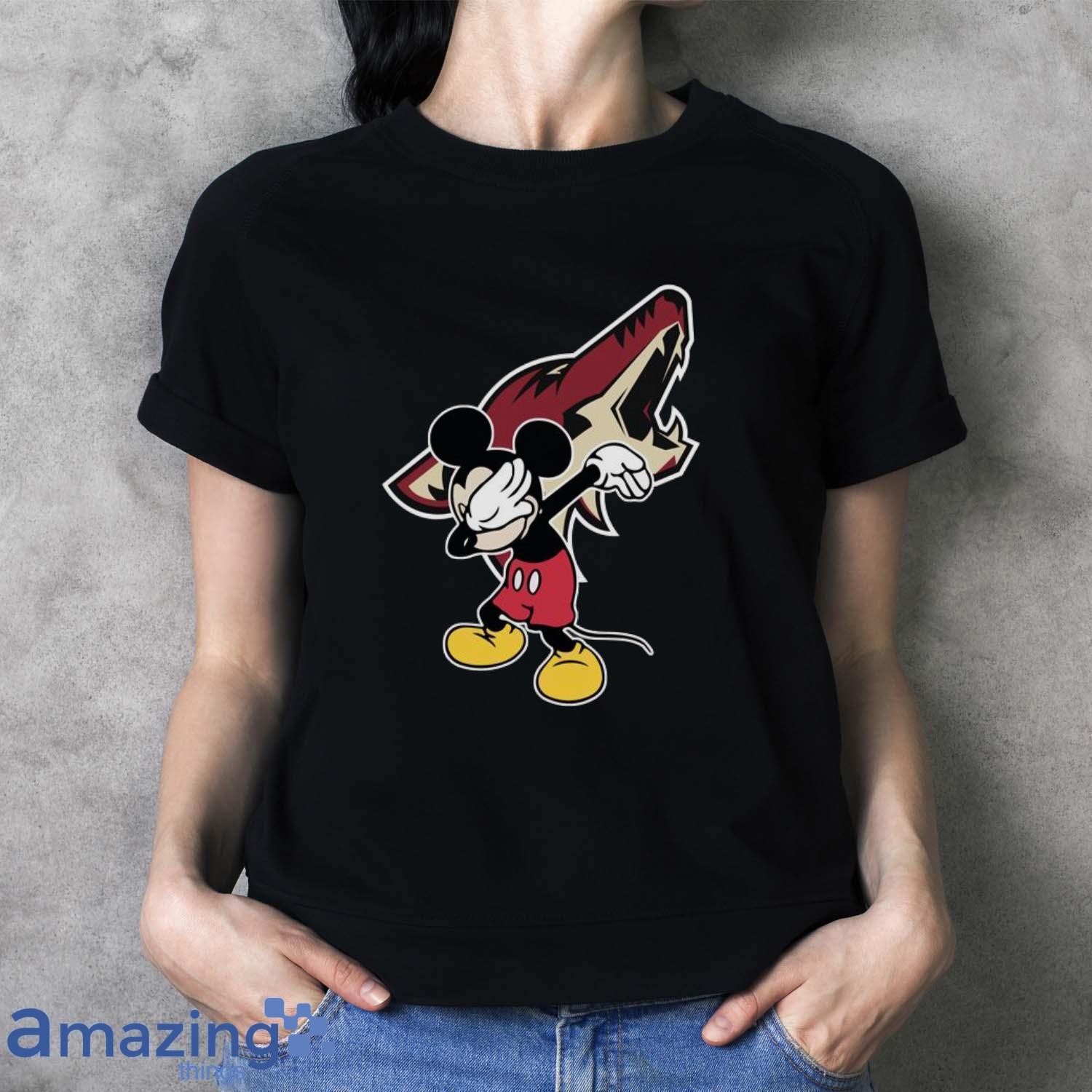 Arizona Coyotes NHL Hockey Dabbing Mickey Disney Sports T Shirt For Men And Women image Arizona Coyotes NHL Hockey Dabbing Mickey Disney Sports T Shirt For Men And Women - Ladies T-Shirt