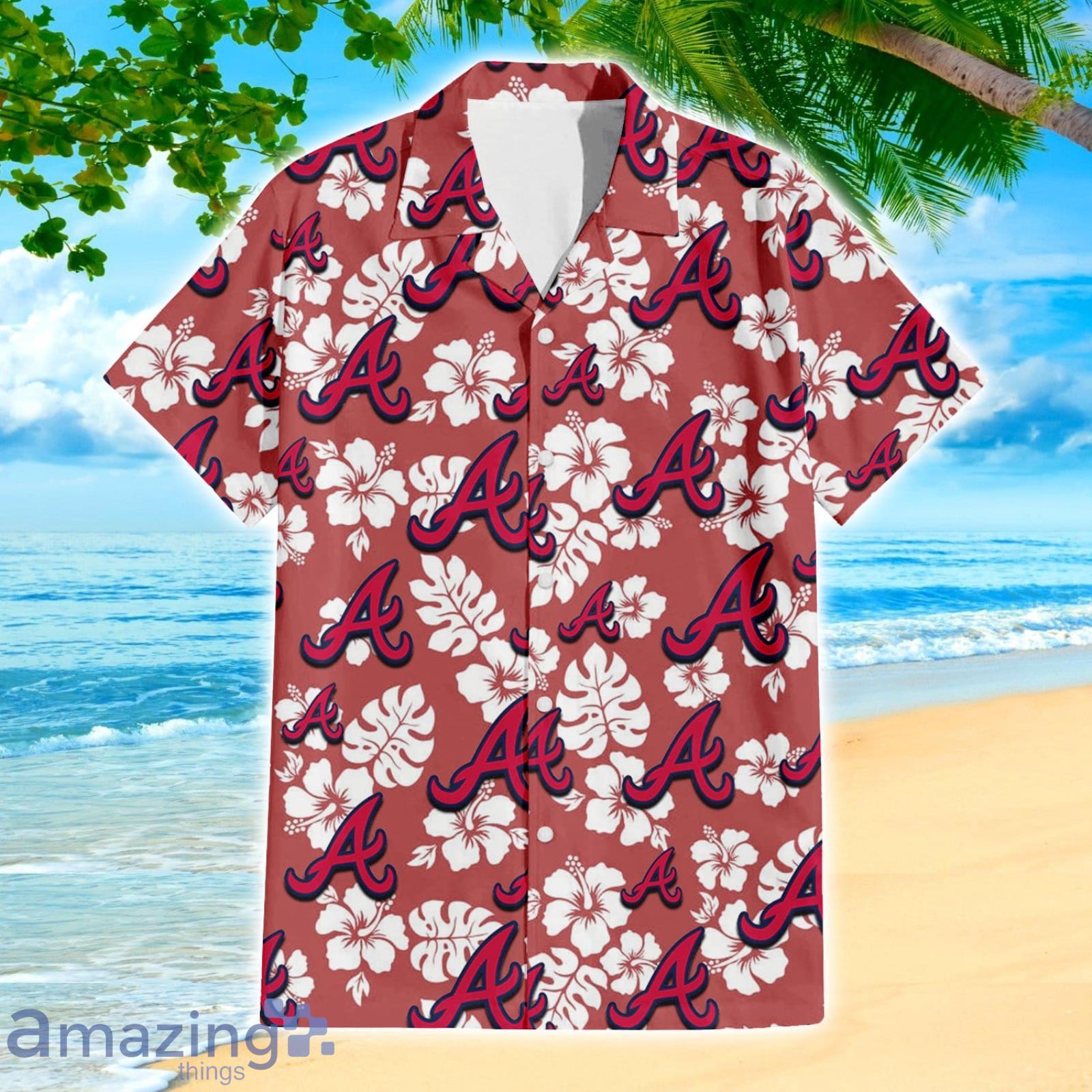 MLB Atlanta Braves Tropical Hibiscus Hawaiian Shirt For Sport Fans