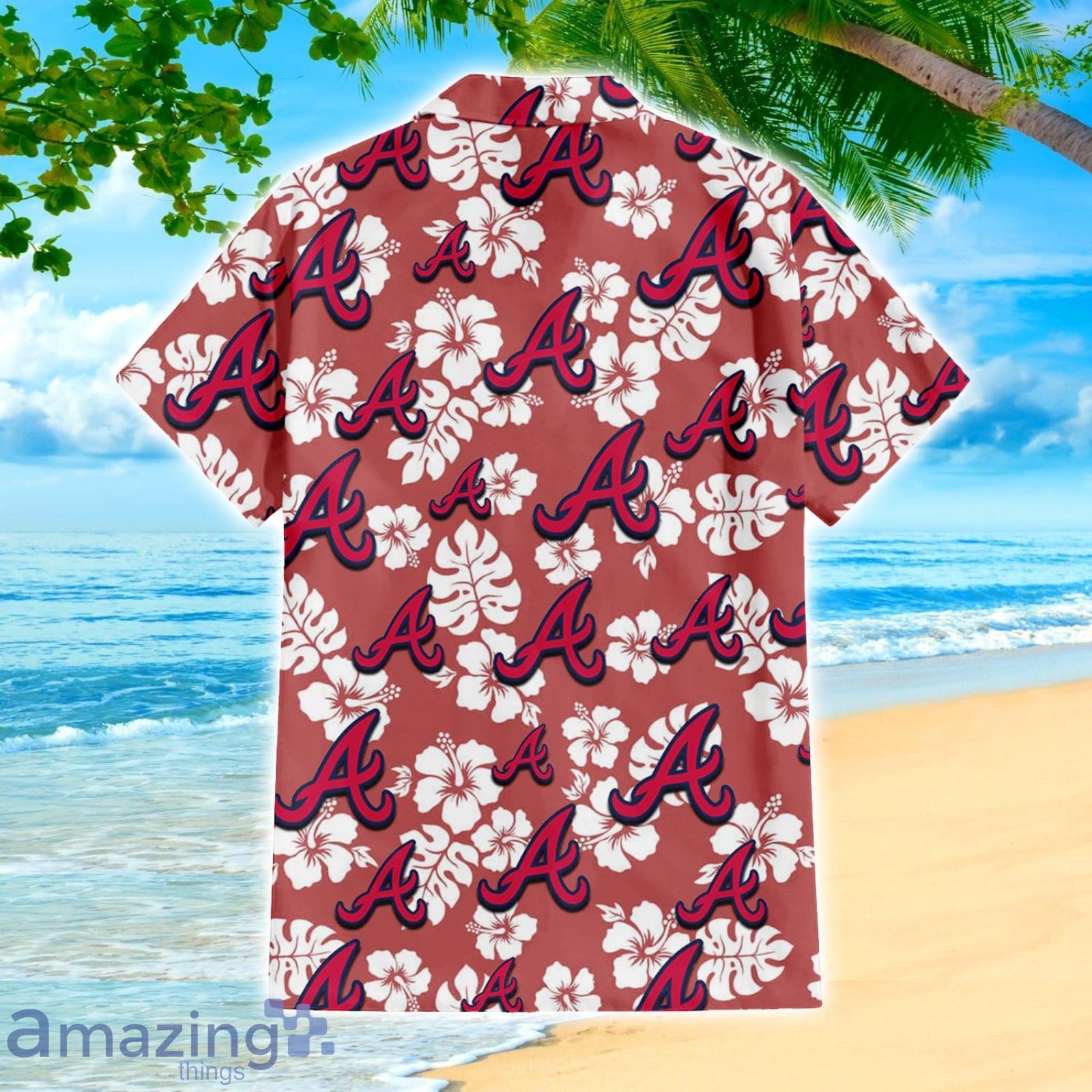 MLB Atlanta Braves Tropical Hibiscus Hawaiian Shirt For Sport Fans