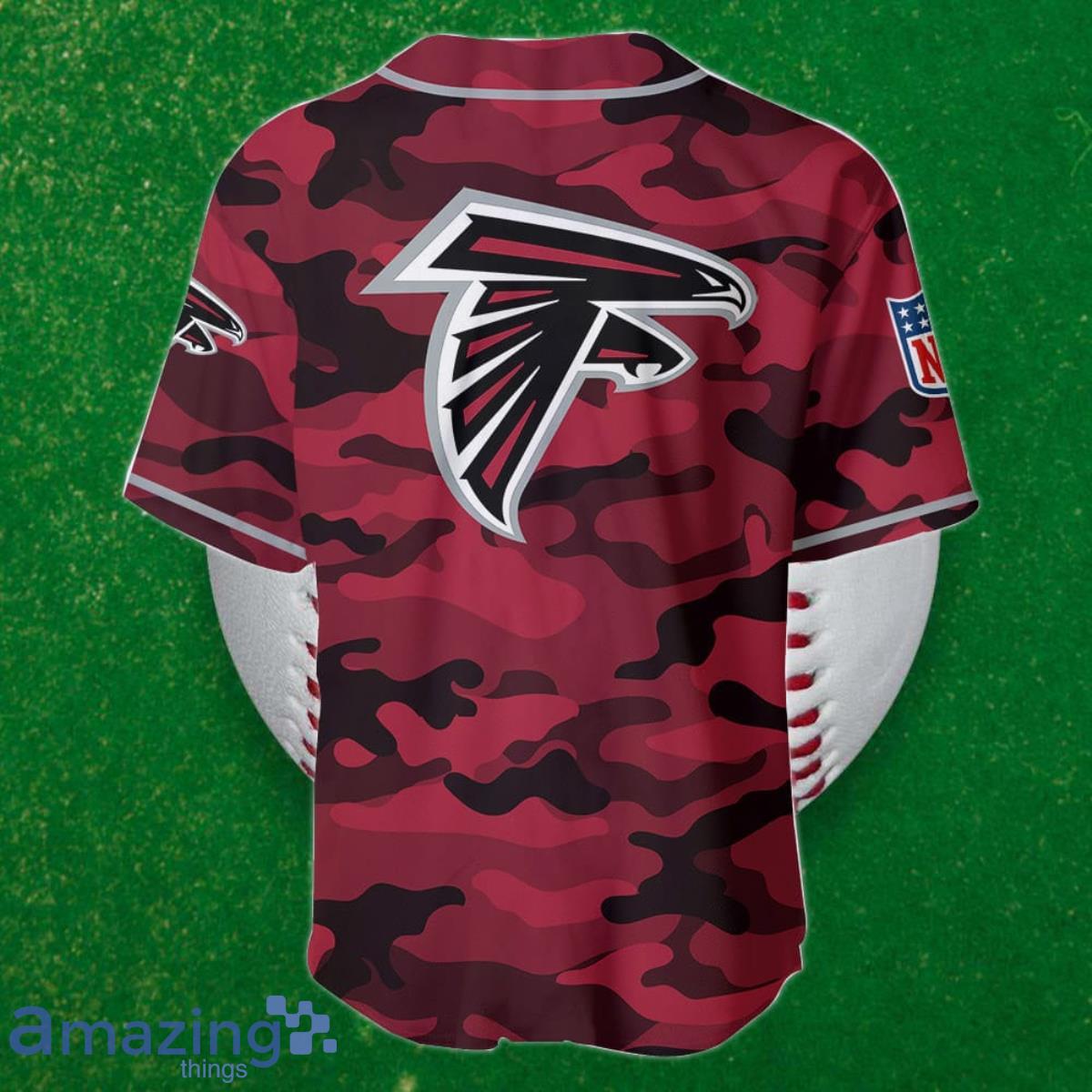 Custom Name Atlanta Falcons NFL 3D Baseball Jersey Shirt - Bring