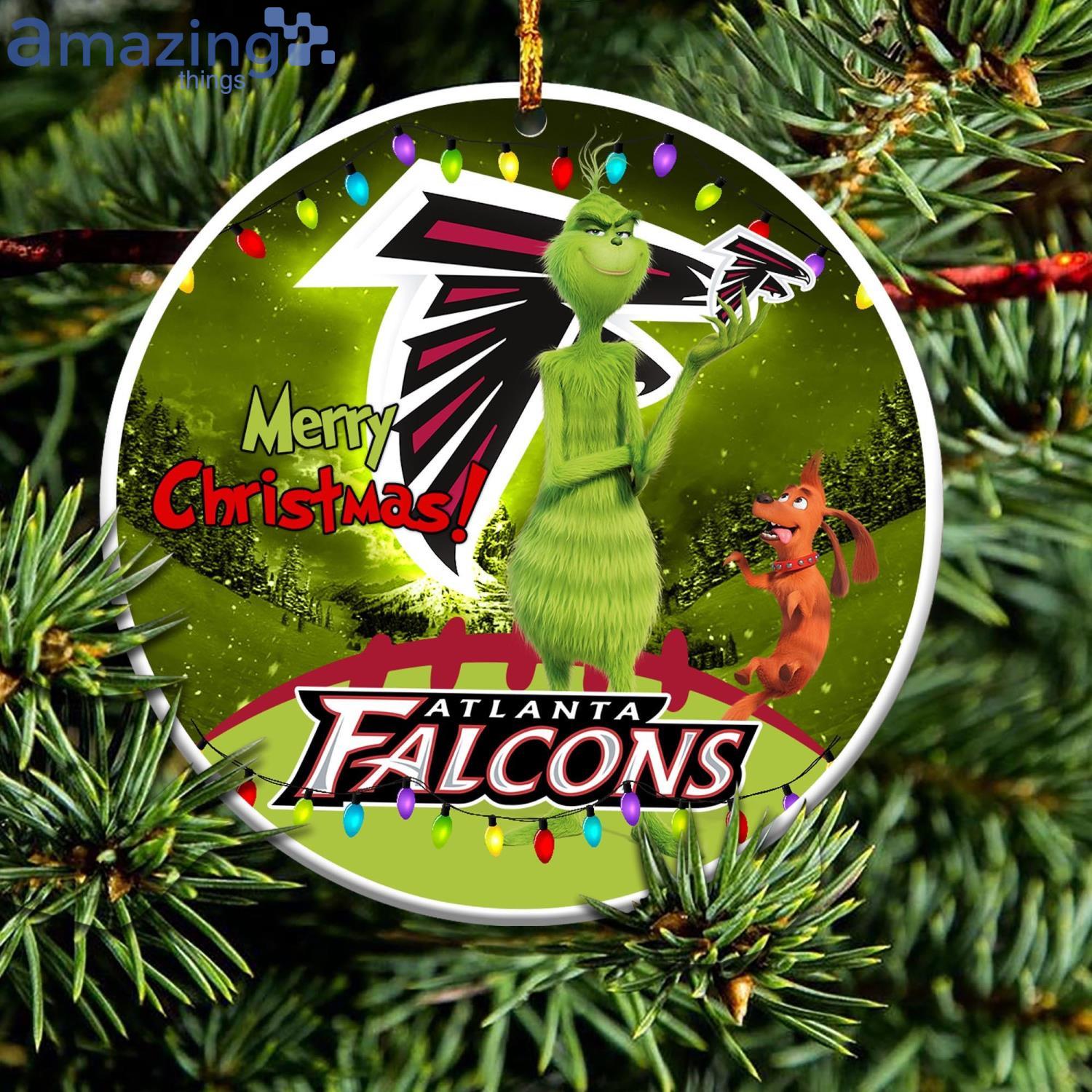 Atlanta Falcons NFL Funny Grinch Christmas Ornaments Product Photo 1