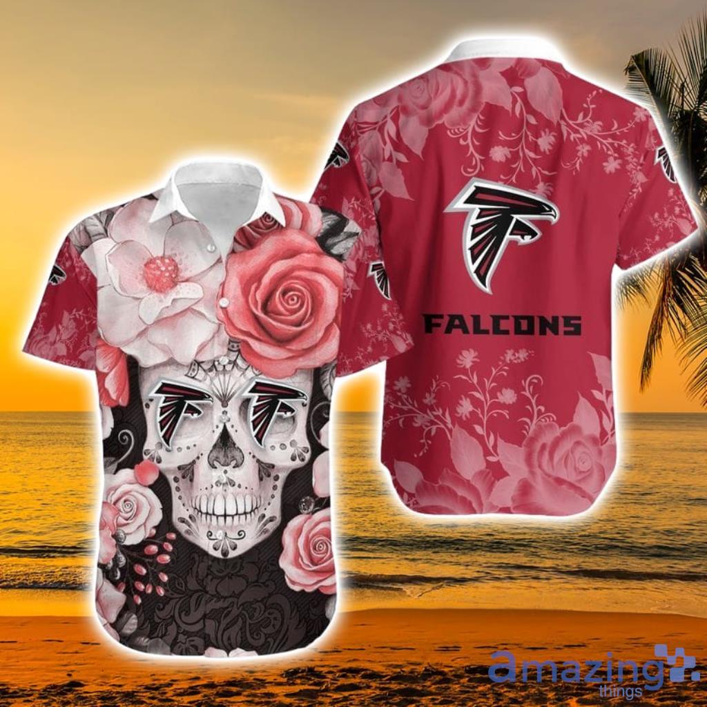 Atlanta Falcons Skull Nfl Hawaiian Shirt For Fans