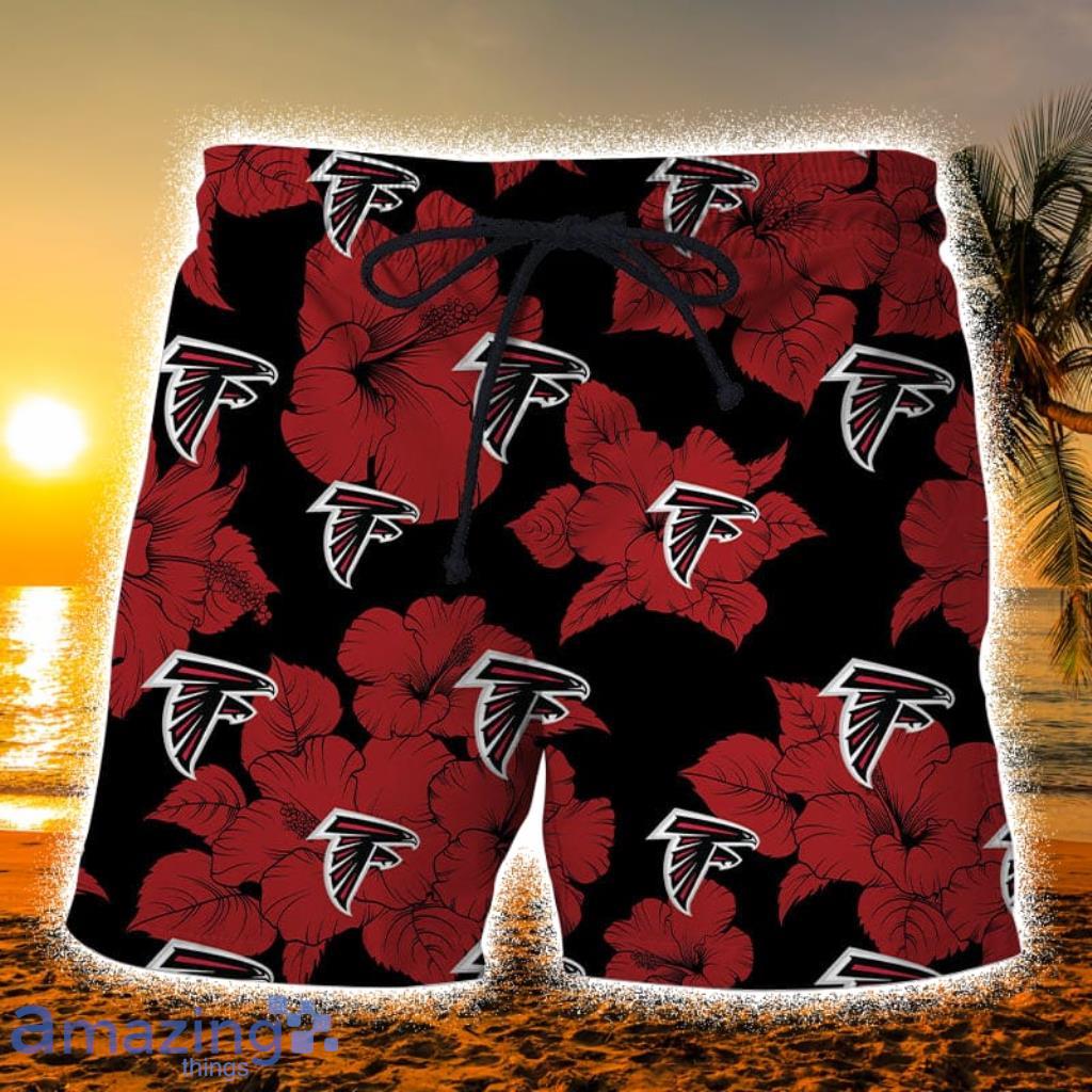 Atlanta Falcons Floral Casual Hawaiian Shorts Gift For Fans