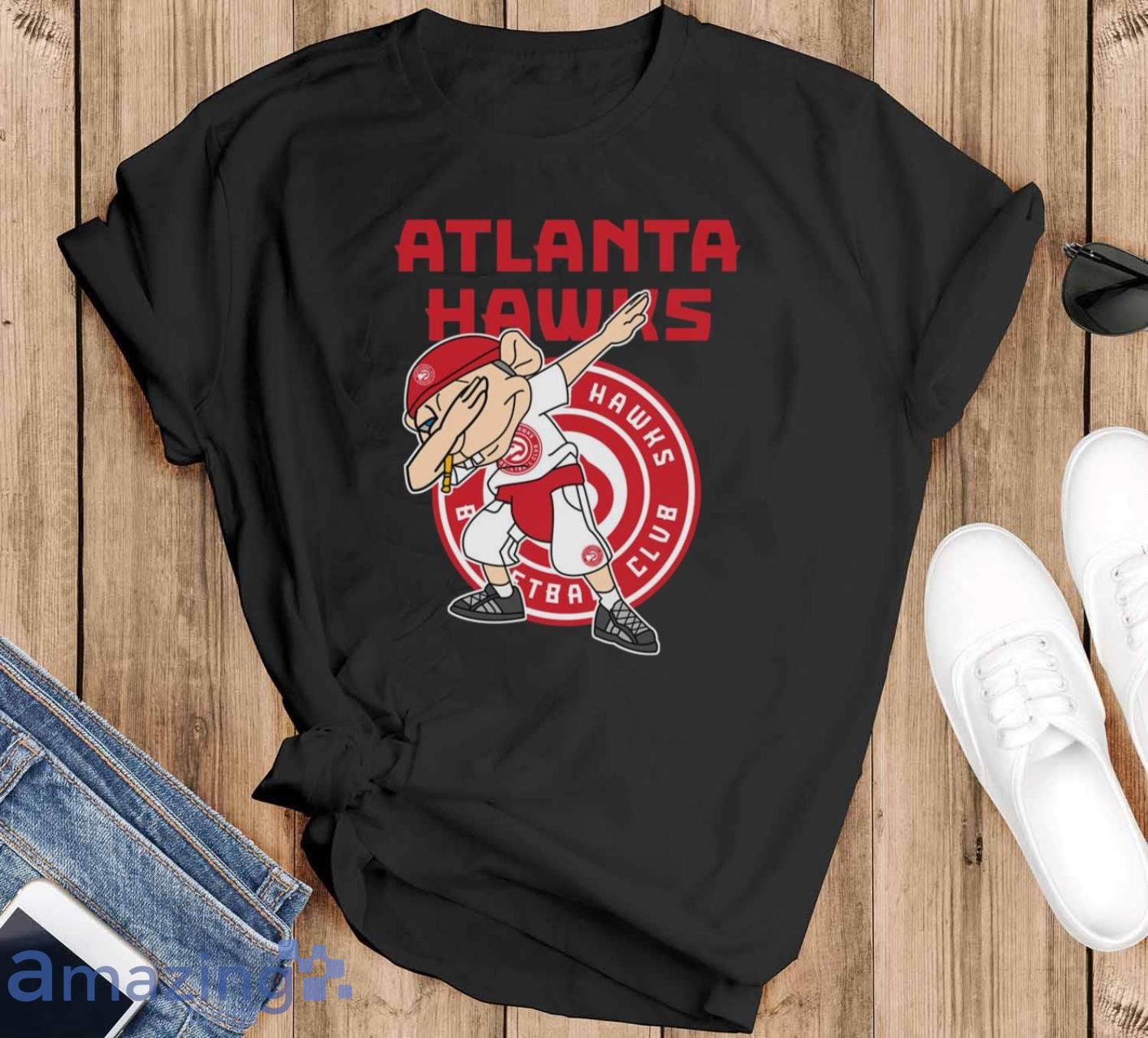 Atlanta Hawks NBA Basketball Jeffy Dabbing Sports T Shirt For Men And Women - Black T-Shirt