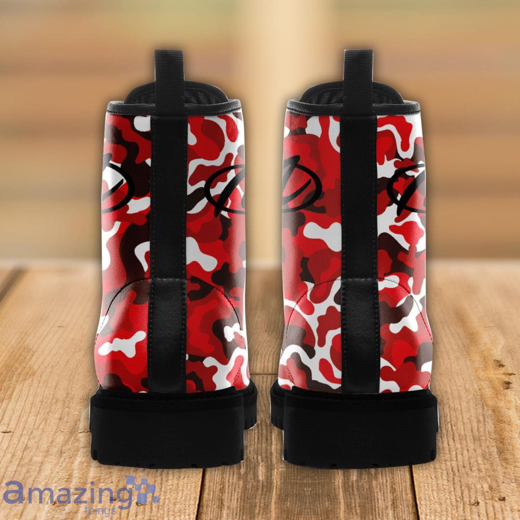 Aurora Lace Up Custom Name Any Logo Car Model Or Sport Team Leather Boots Gift For Fans image Aurora Lace Up Custom Name Any Logo Car Model Or Sport Team Leather Boots Gift For Fans Product Photo 3