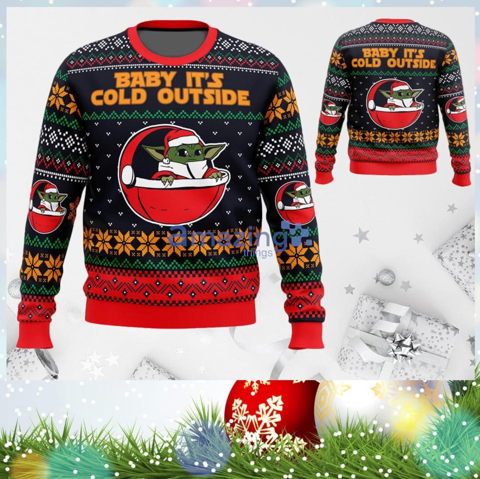 Baby It's Cold Outside 3D Ugly Christmas Sweater Unisex Men And Women Christmas Gift Product Photo 1