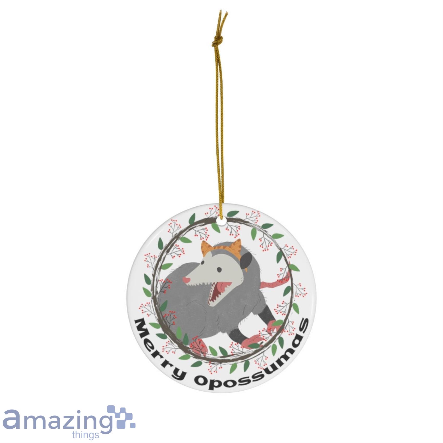Baby Opossum Ornament Scream Possum Gift Christmas Tree Ornaments Ceramic Ornament image Baby Opossum Ornament Scream Possum Gift Christmas Tree Ornaments Ceramic Ornament Product Photo 2